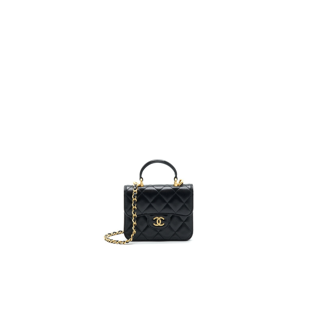 Chanel 2021 flap Coin Purse with Chain black