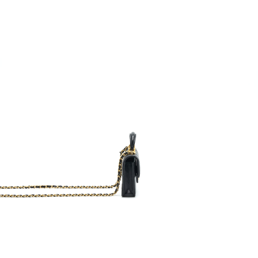 Chanel 2021 flap Coin Purse with Chain black