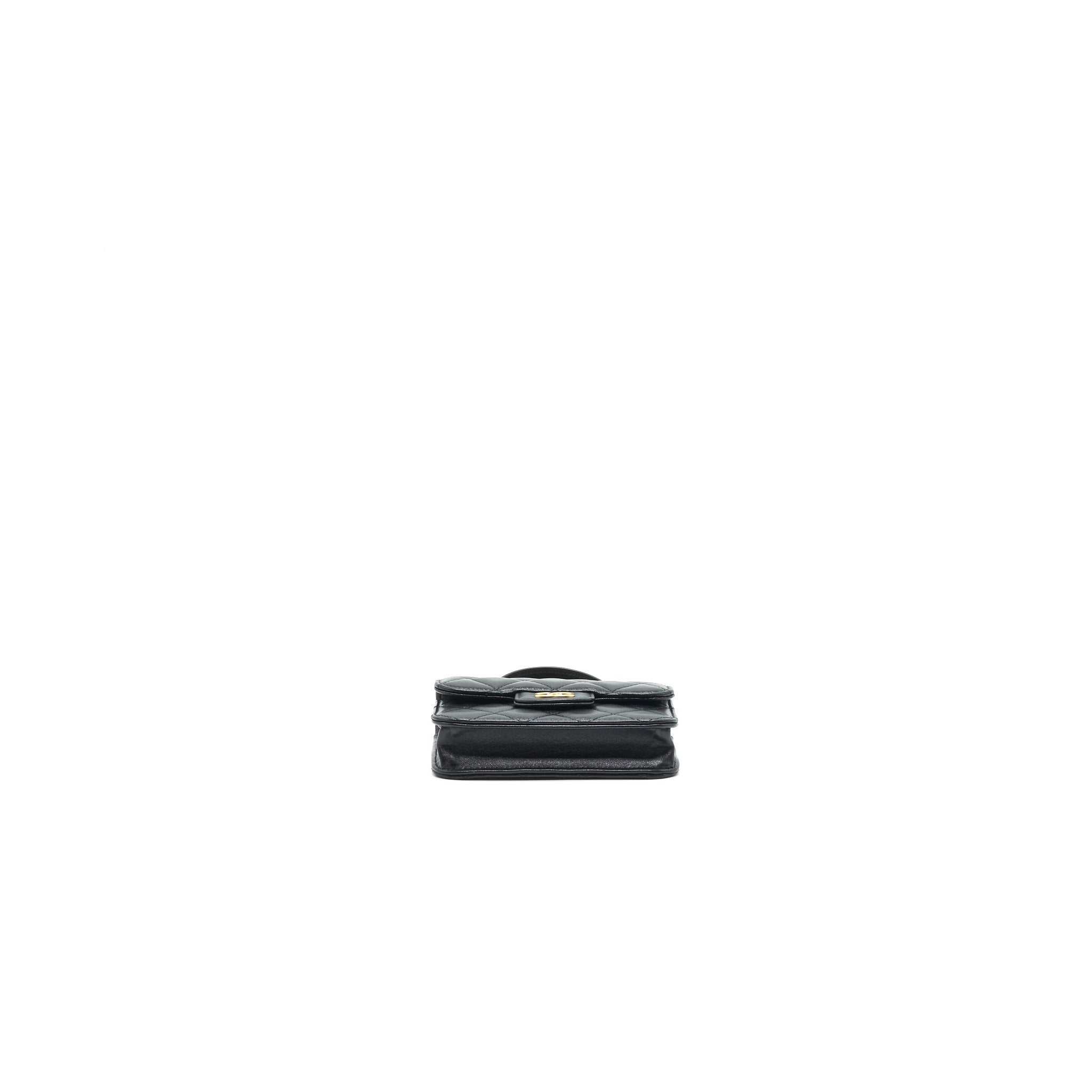 Chanel 2021 flap Coin Purse with Chain black