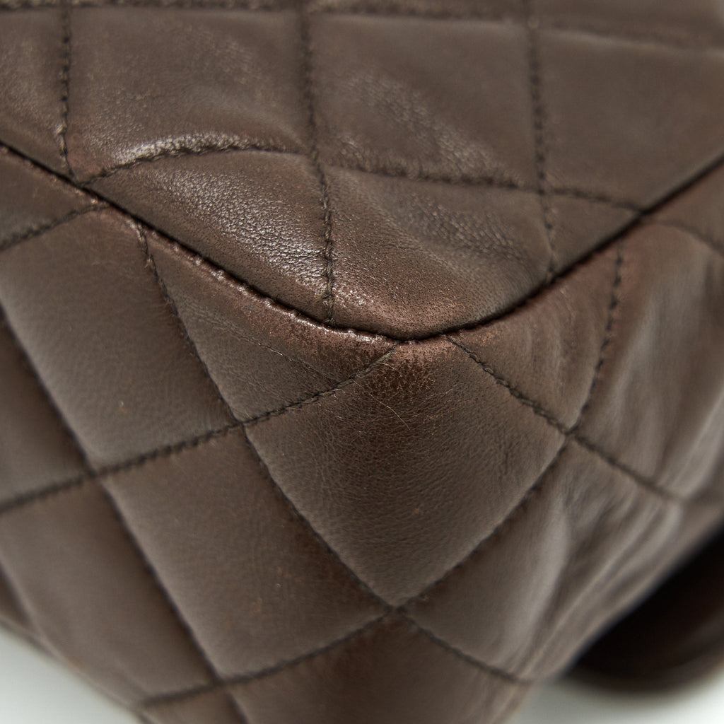 Chanel Medium Flap Bag Chocolate