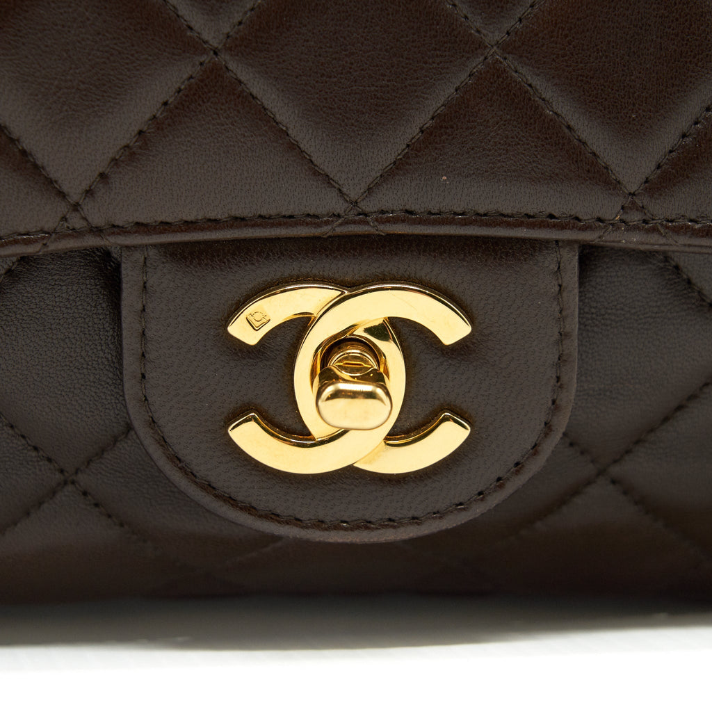 Chanel Medium Flap Bag Chocolate