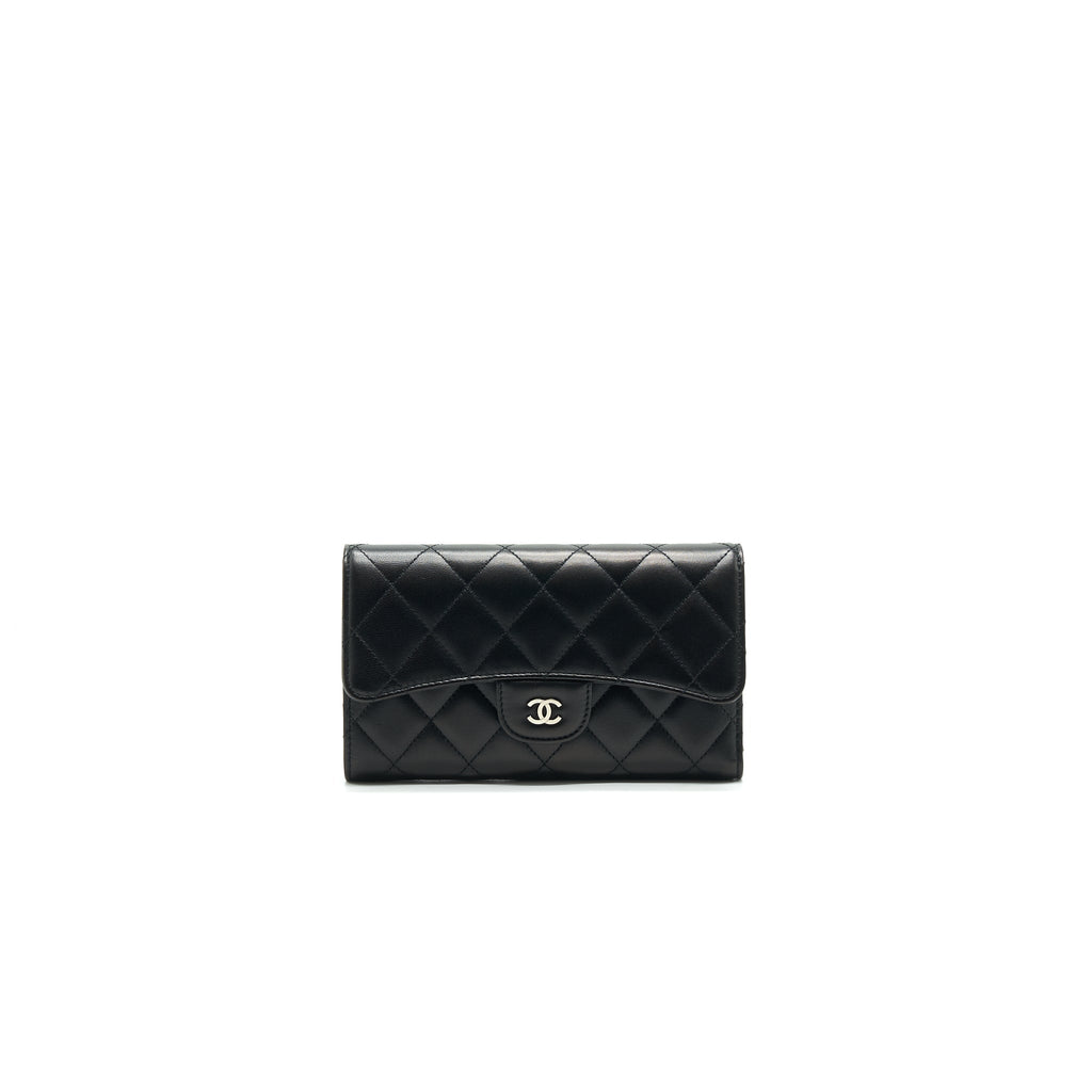 Chanel Classic Flap Wallet Lambskin Black