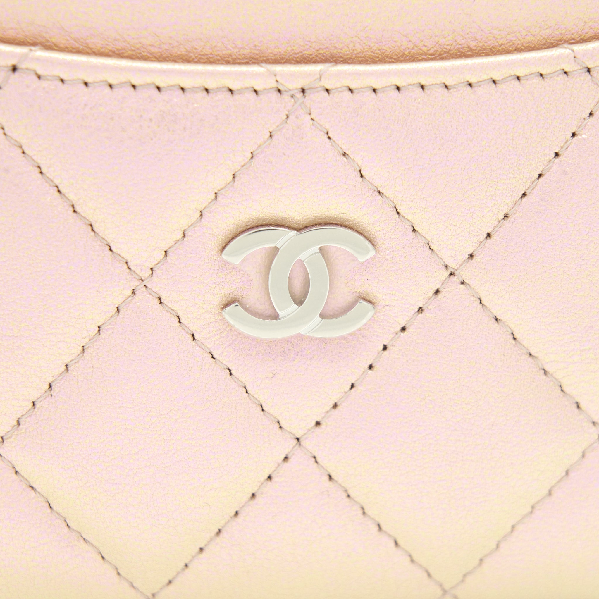 Chanel 21K Iridescent Pink Flat  Holder