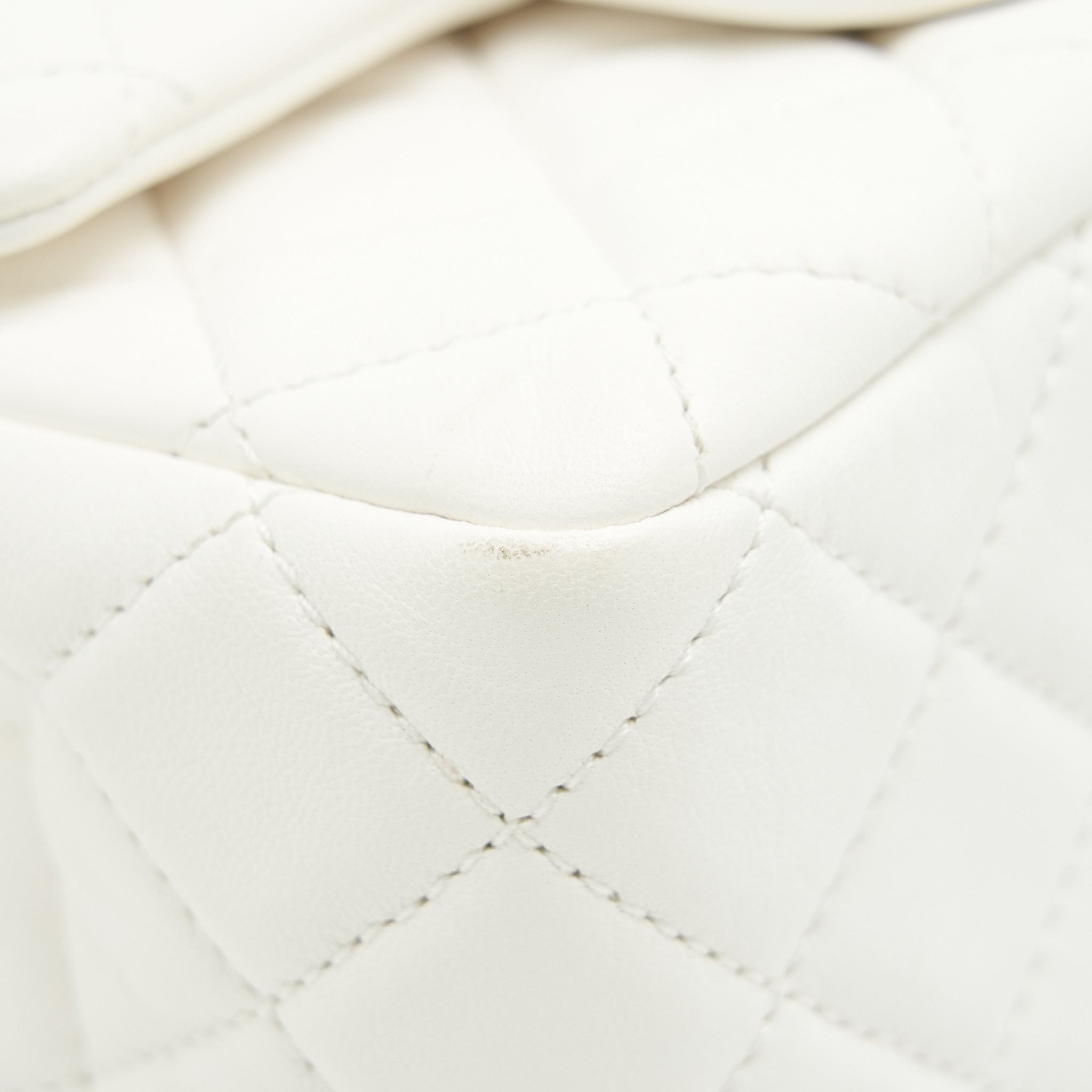 Chanel Pearl Crush Mini Square Flap Bag White