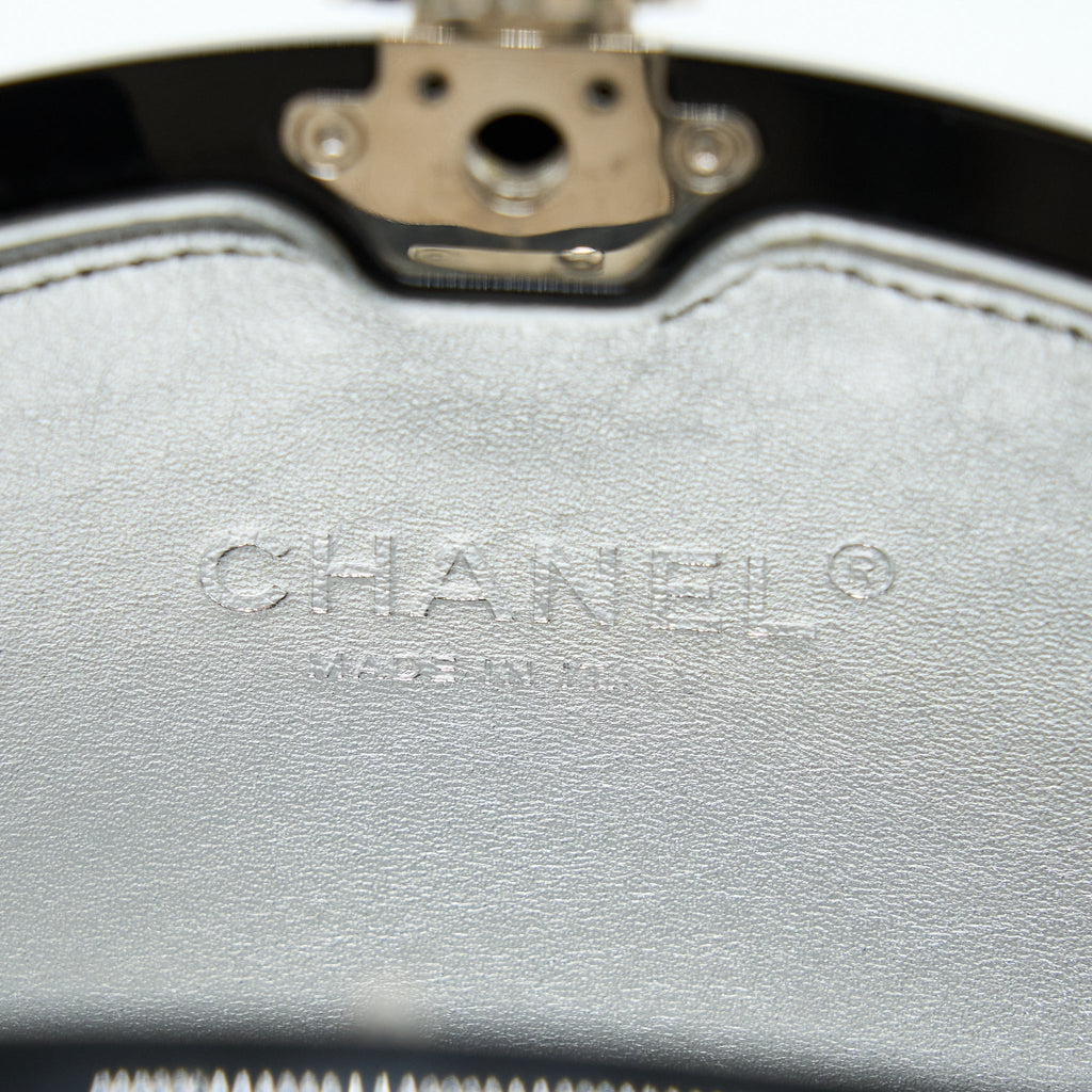 Chanel Runway Orb-shaped Evening Clutch Black with Crystal / Crystal Chain