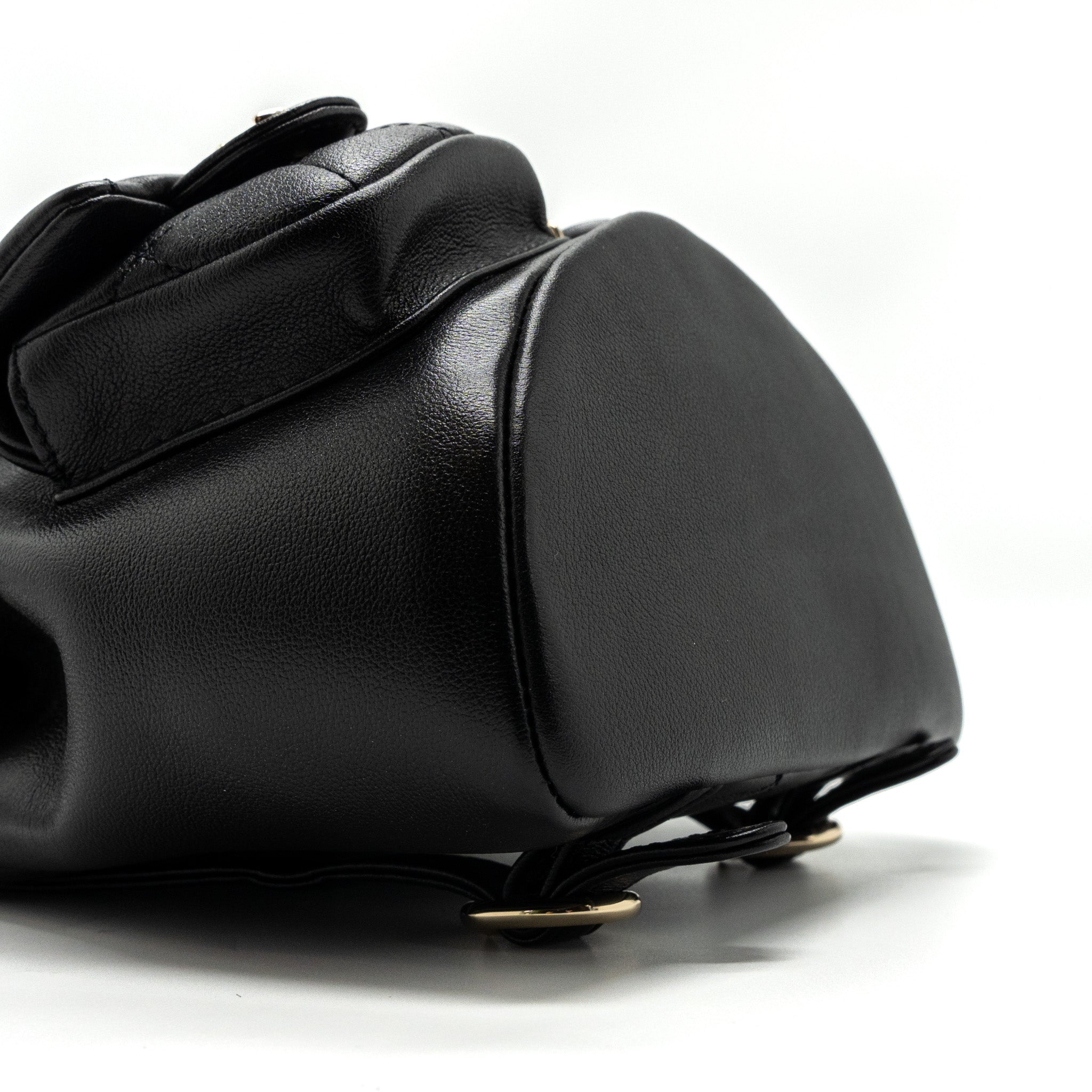 Chanel 23A mini triple pack backpack calfskin black L (microchip )