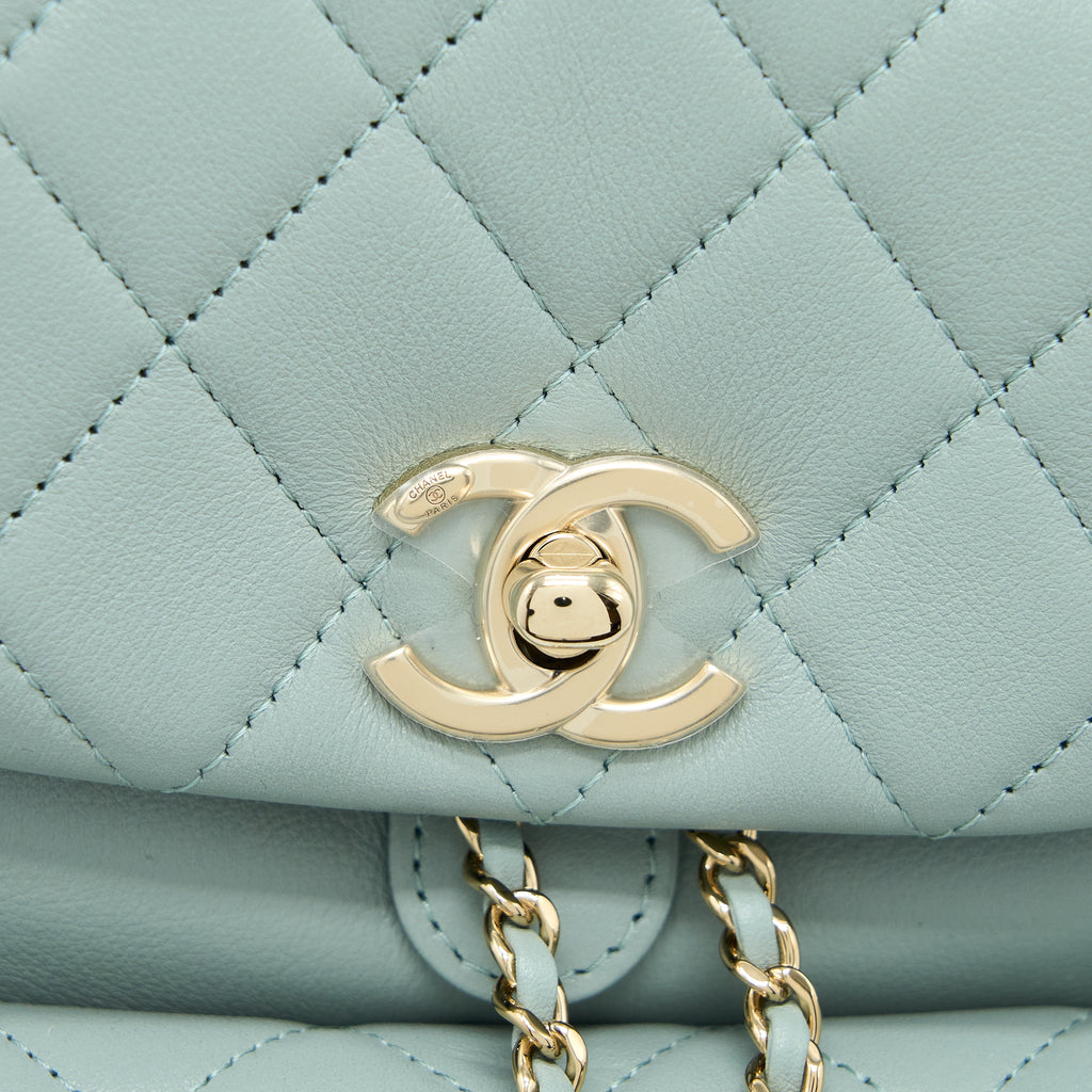Chanel 23C Duma Mini Backpack Calfskin Light Grey L (Microchip)
