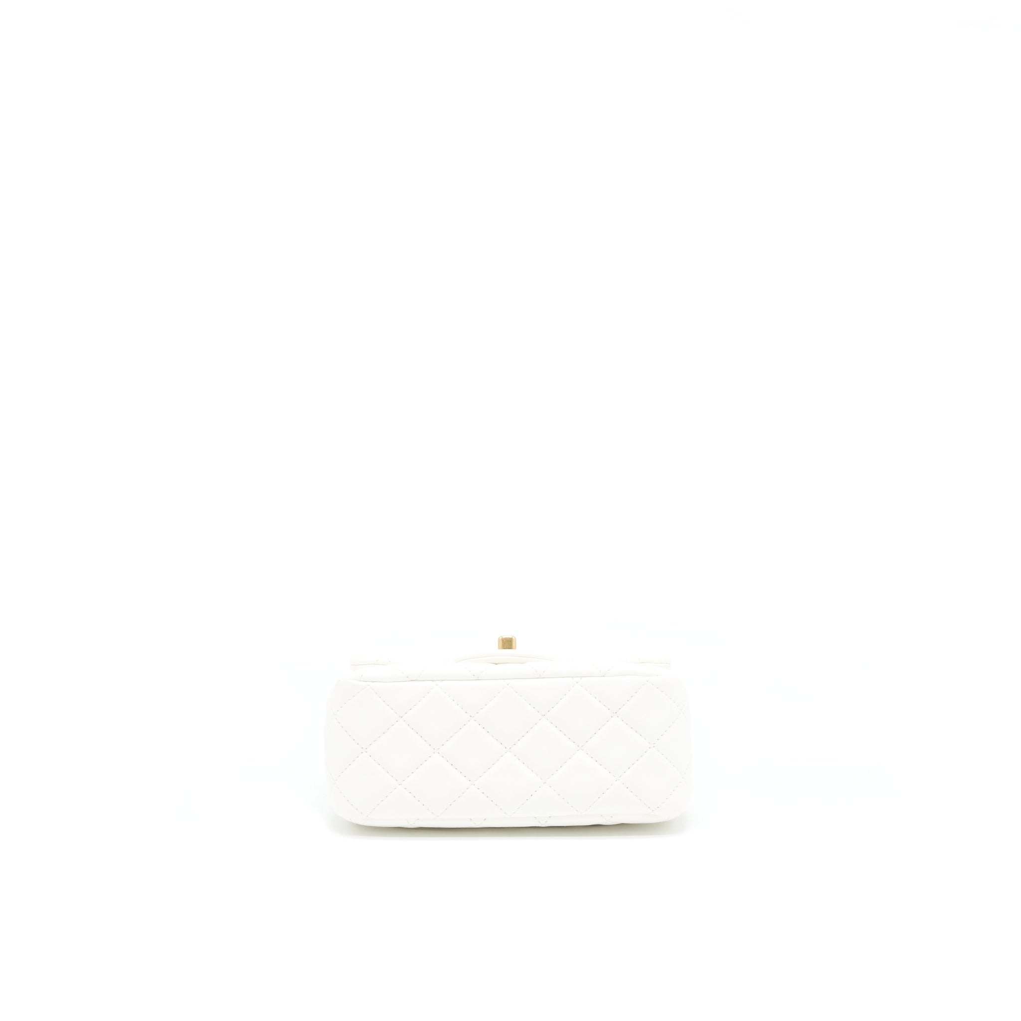 Chanel Pearl Crush Mini Square Flap Bag White