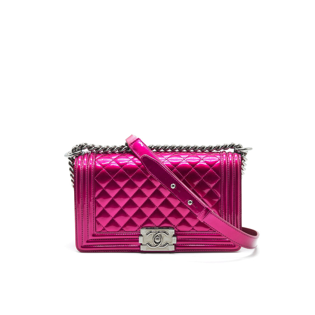 Chanel Medium Leboy Bag Metallic Pink