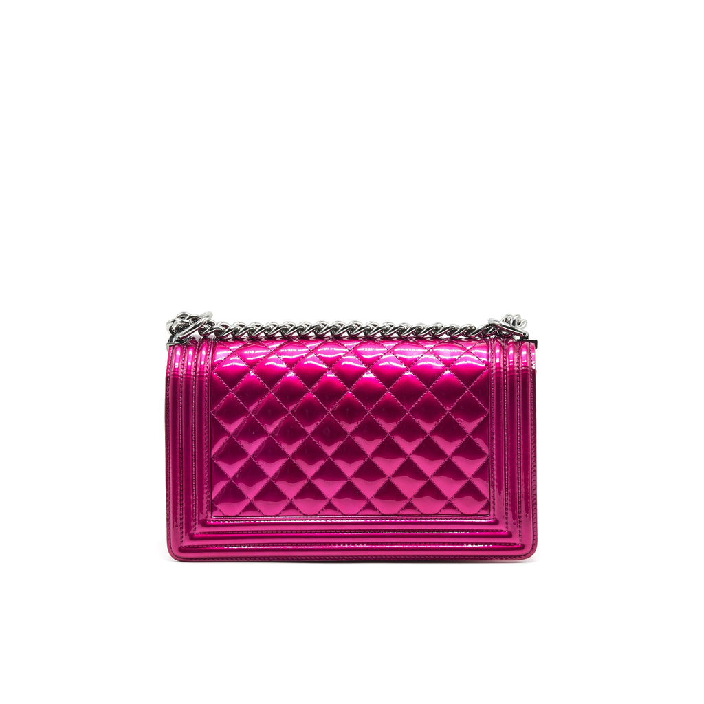 Chanel Medium Leboy Bag Metallic Pink