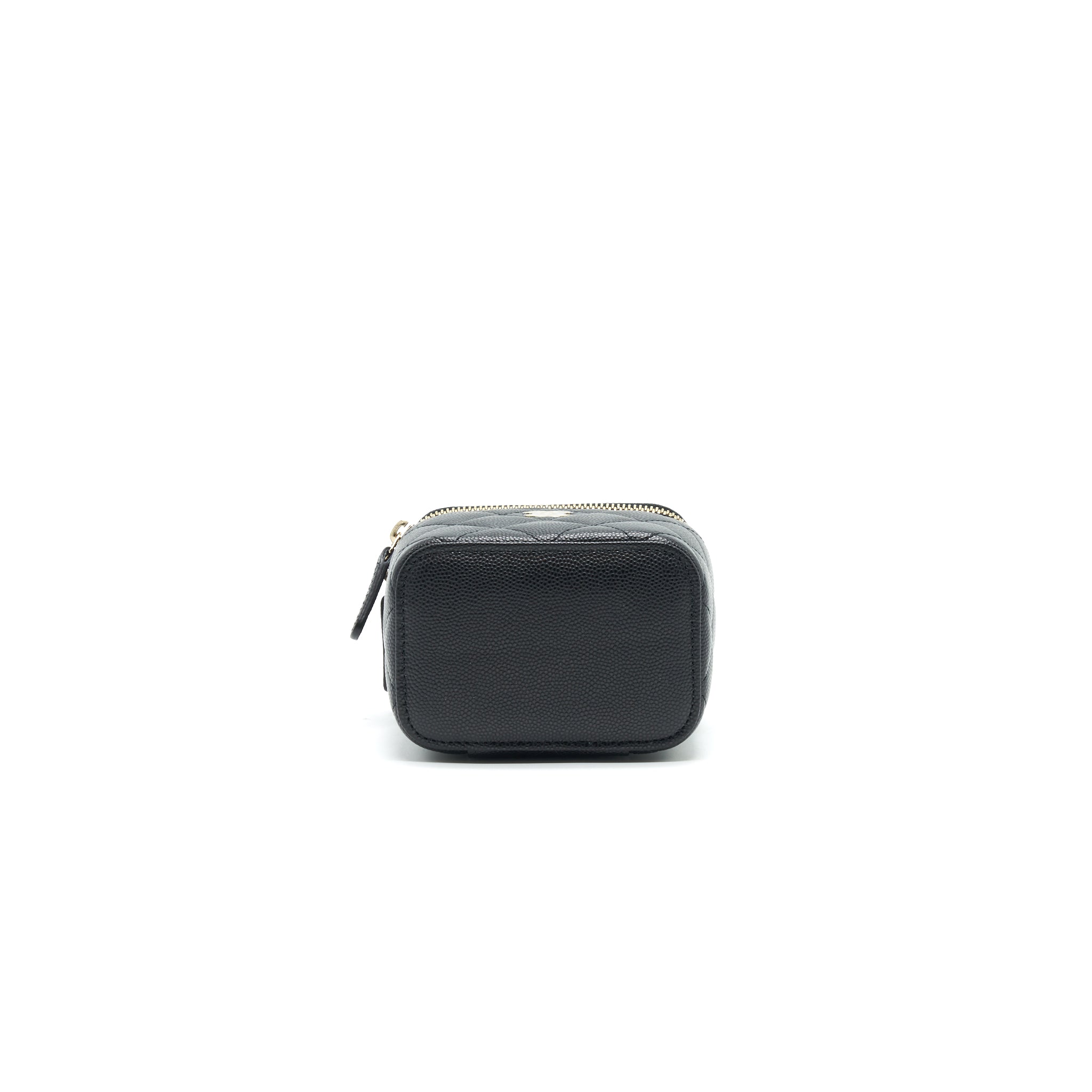 CHANEL SMALL VANITY WITH CHAIN CAVIAR BLACK L