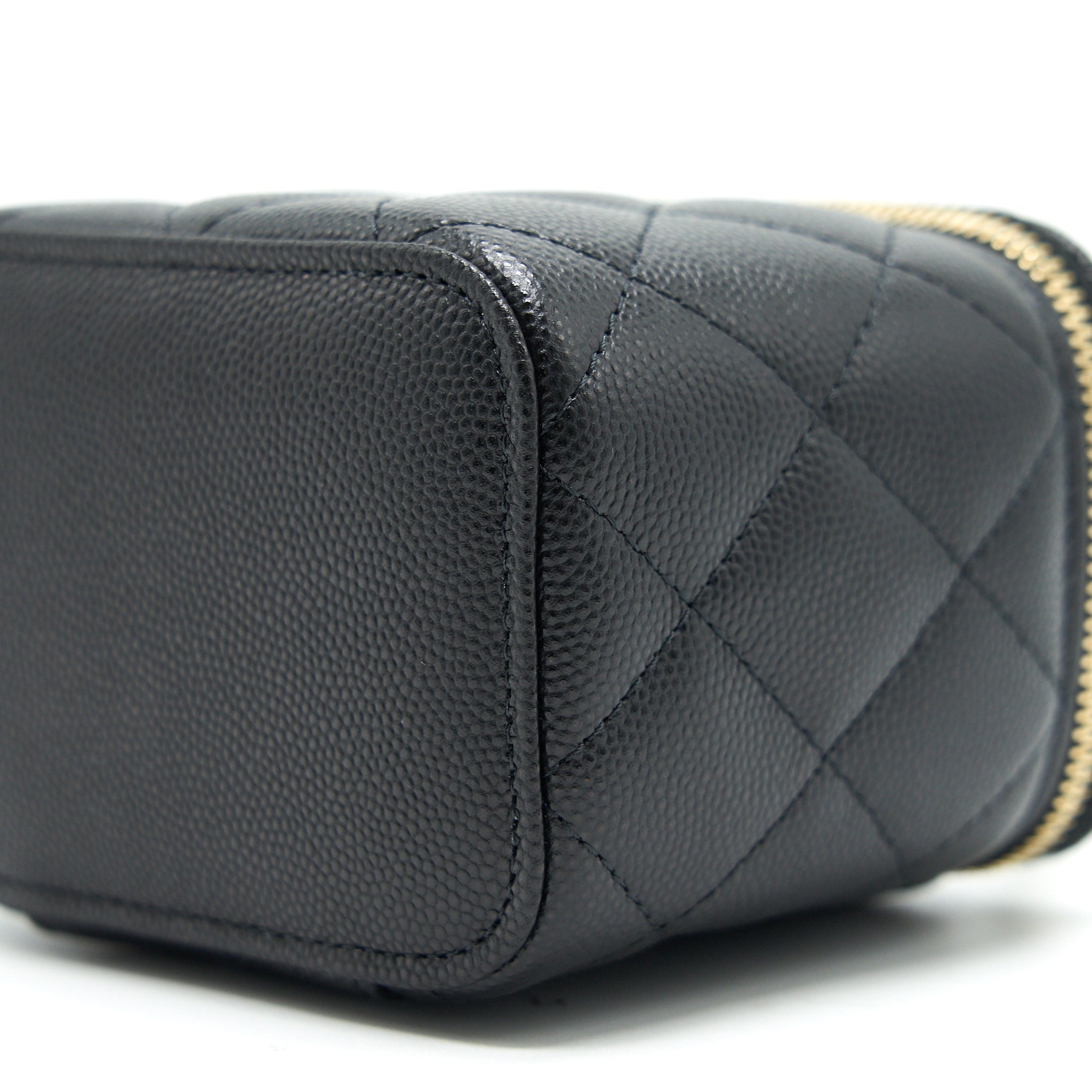 CHANEL SMALL VANITY WITH CHAIN CAVIAR BLACK L