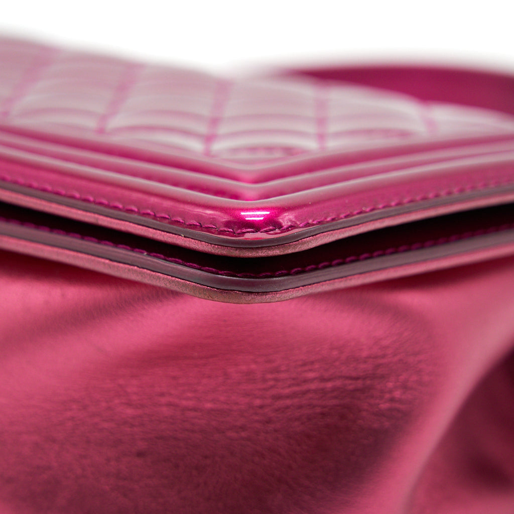 Chanel Medium Leboy Bag Metallic Pink