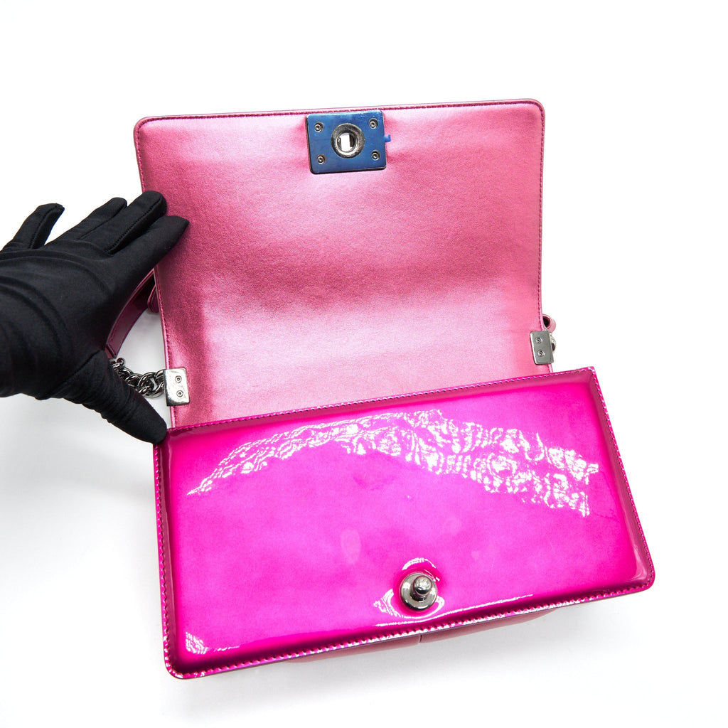 Chanel Medium Leboy Bag Metallic Pink