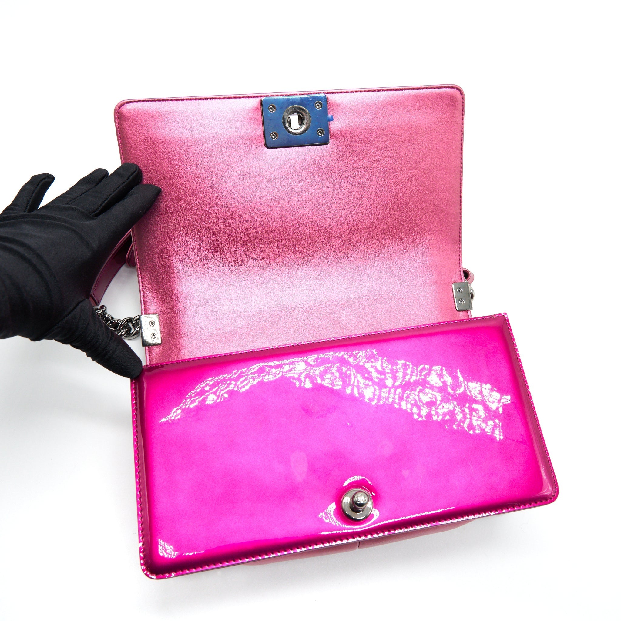 Chanel Medium Leboy Bag Metallic Pink