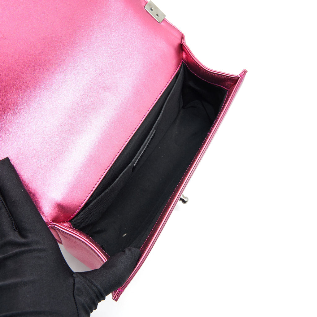 Chanel Medium Leboy Bag Metallic Pink