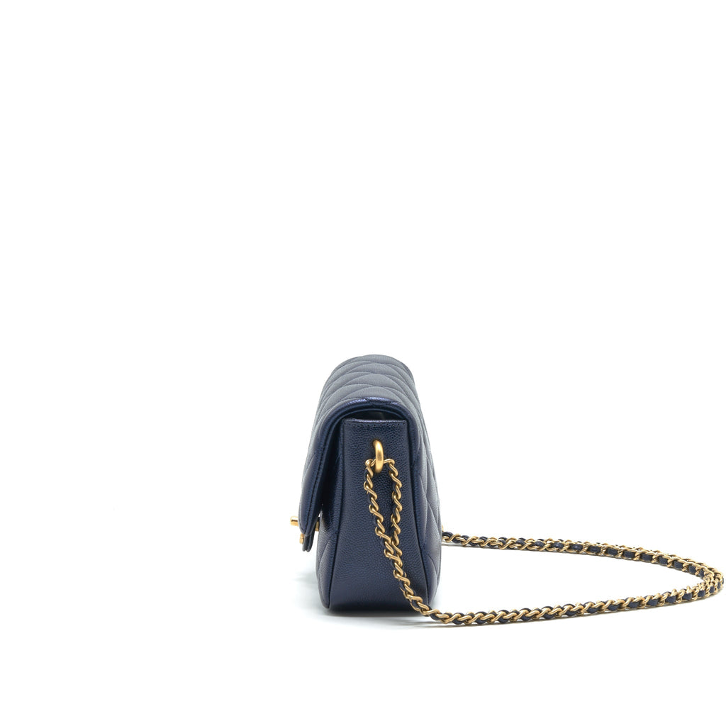 Chanel 21K My Perfect Mini Flap Bag Caviar Black