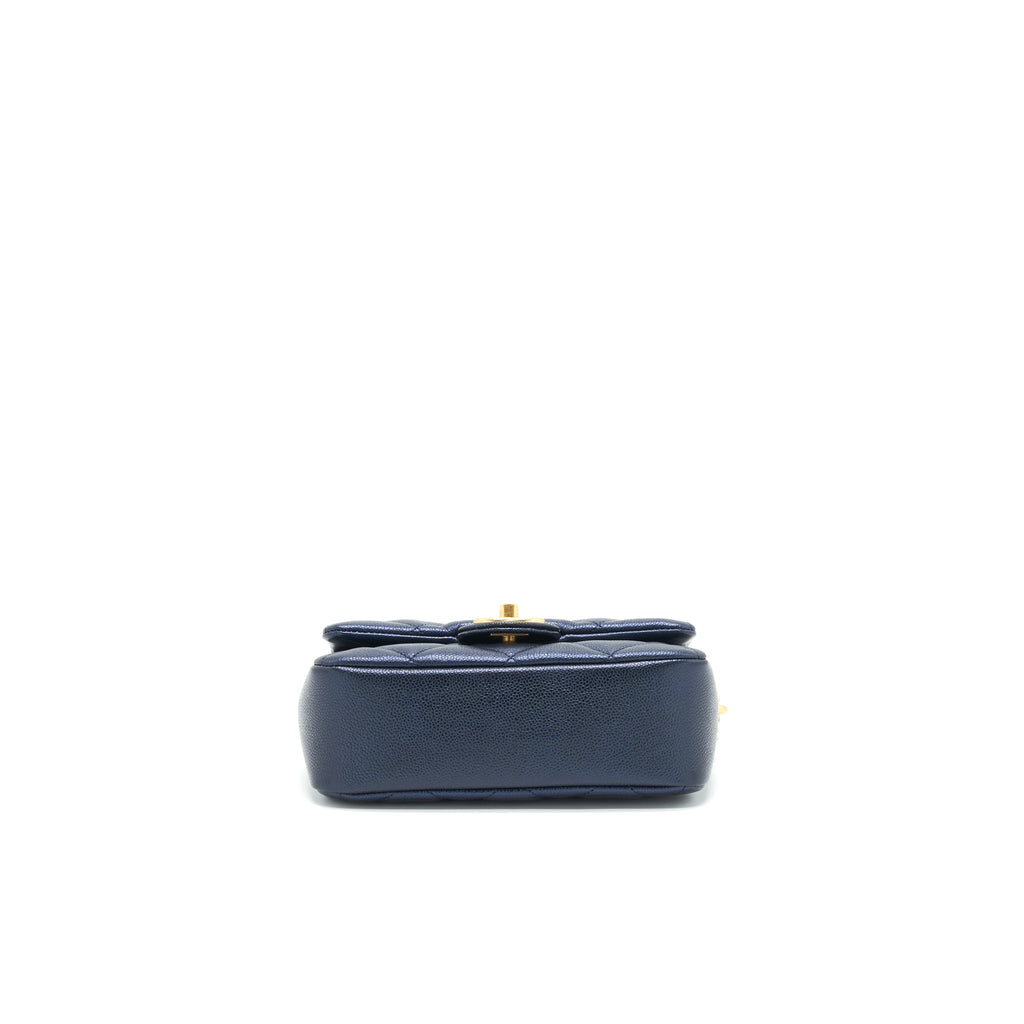 Chanel 21K My Perfect Mini Flap Bag Caviar Black