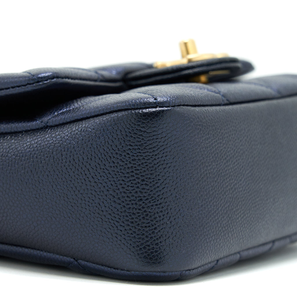 Chanel 21K My Perfect Mini Flap Bag Caviar Black