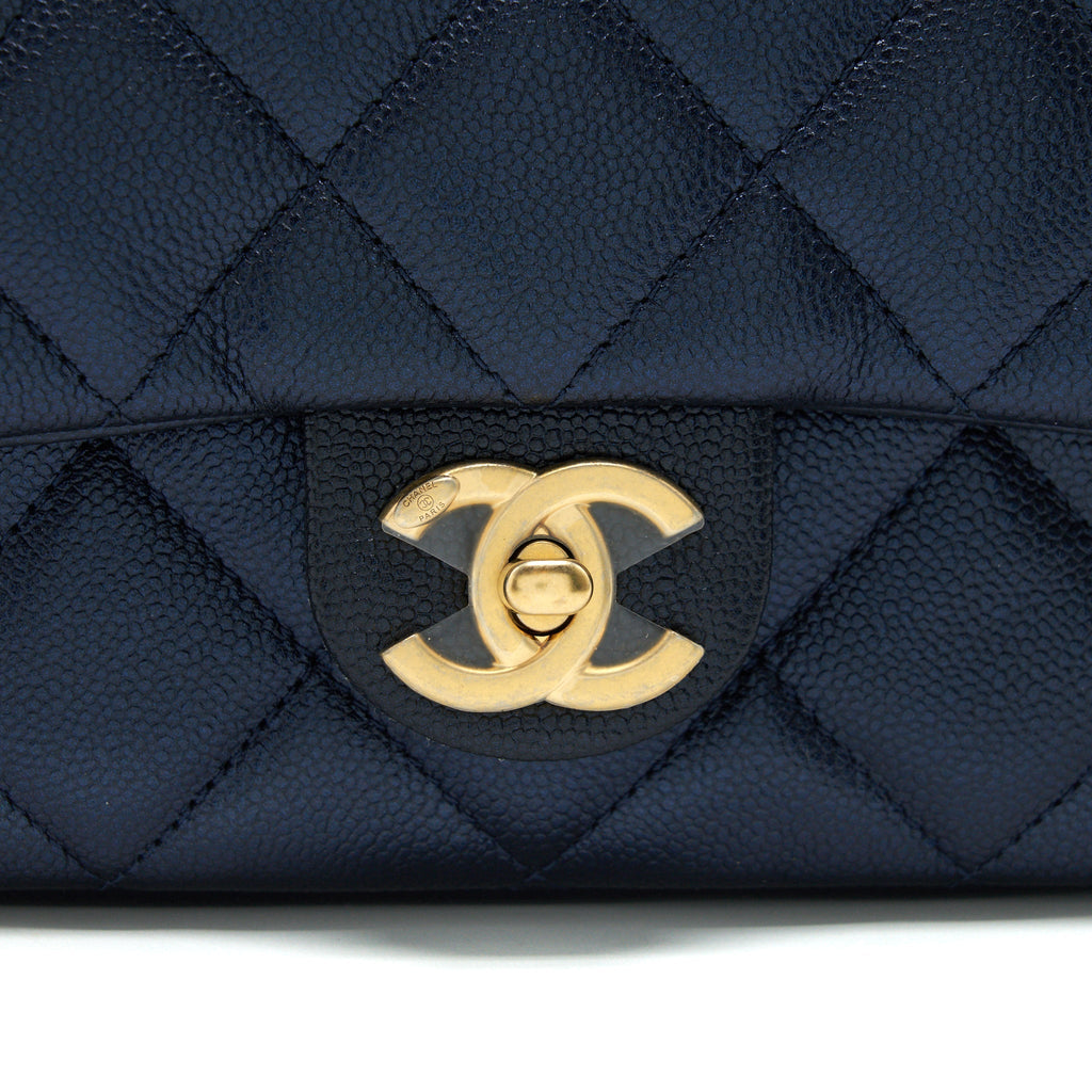 Chanel 21K My Perfect Mini Flap Bag Caviar Black