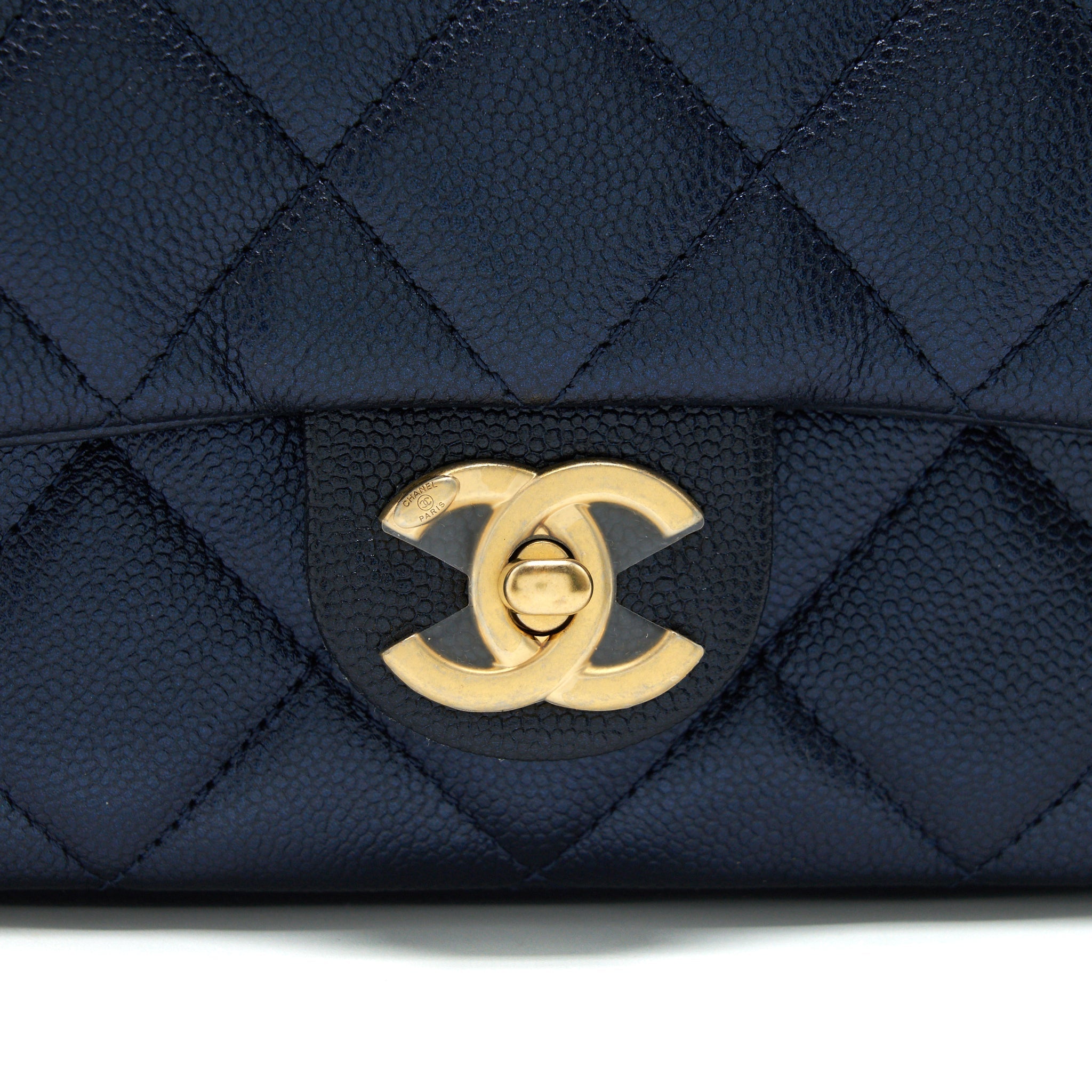 Chanel 21K My Perfect Mini Flap Bag Caviar Black