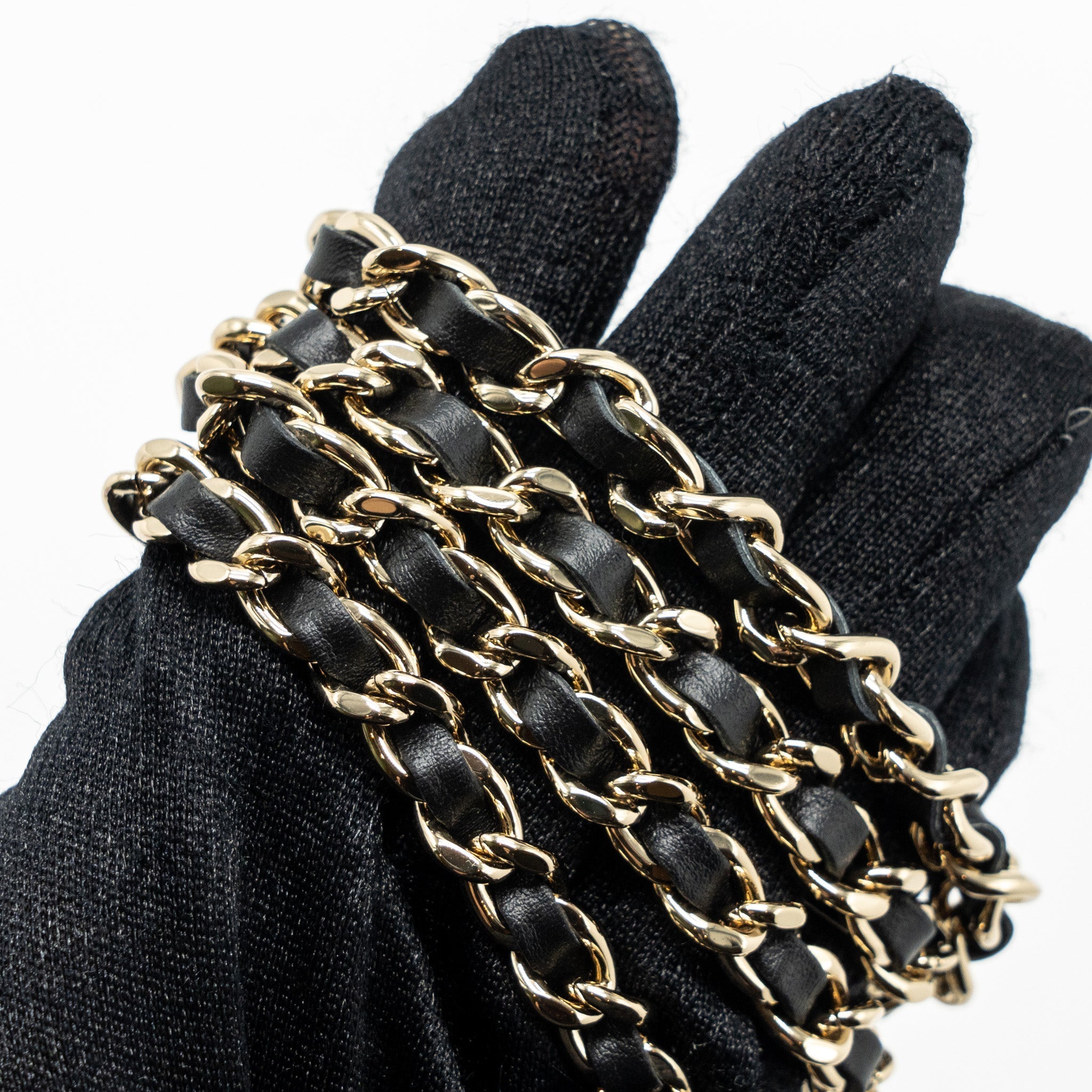 Chanel Mini Clutch With Chains Fabric Multicolour L(microchip)