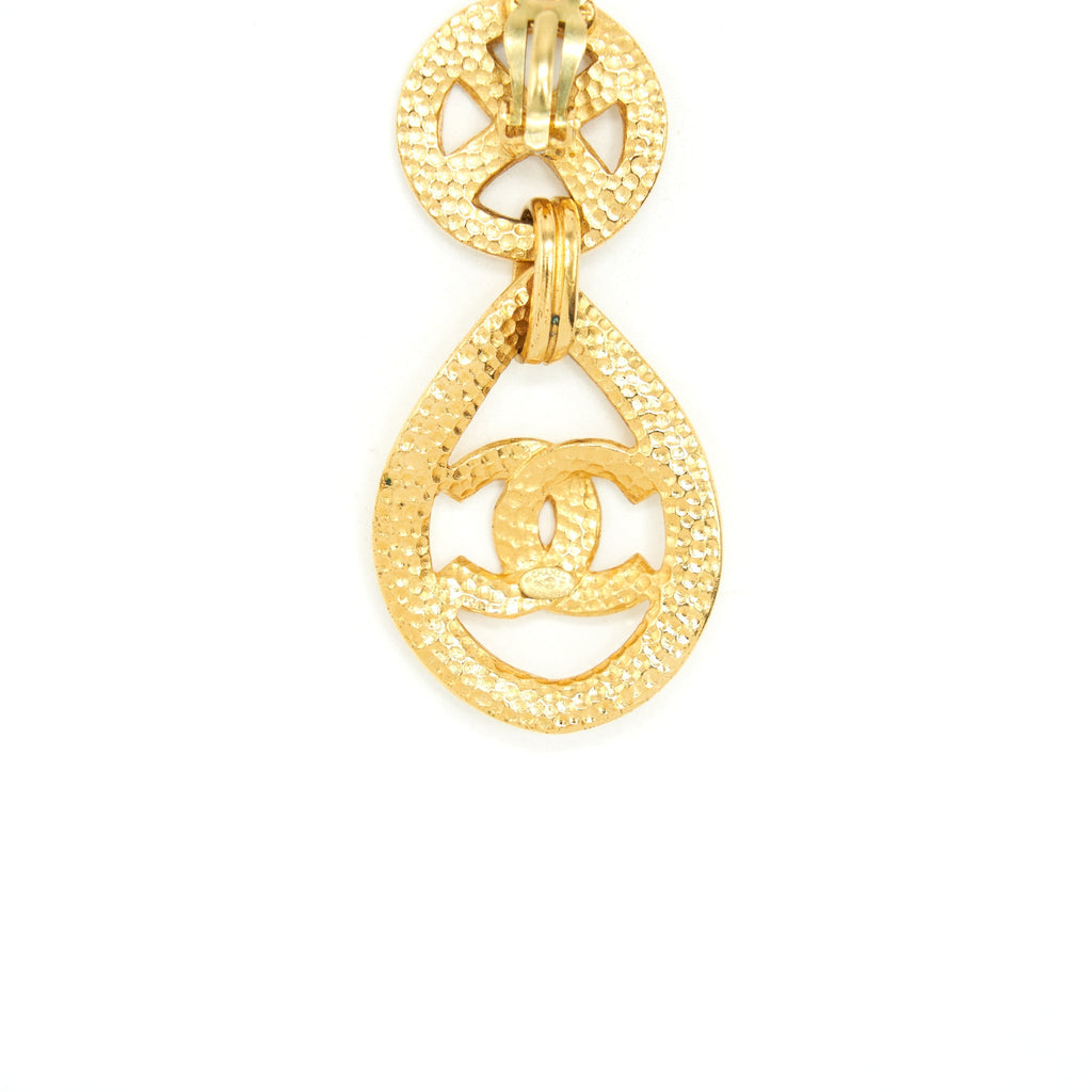 Chanel Vintage Drop Earring 24k