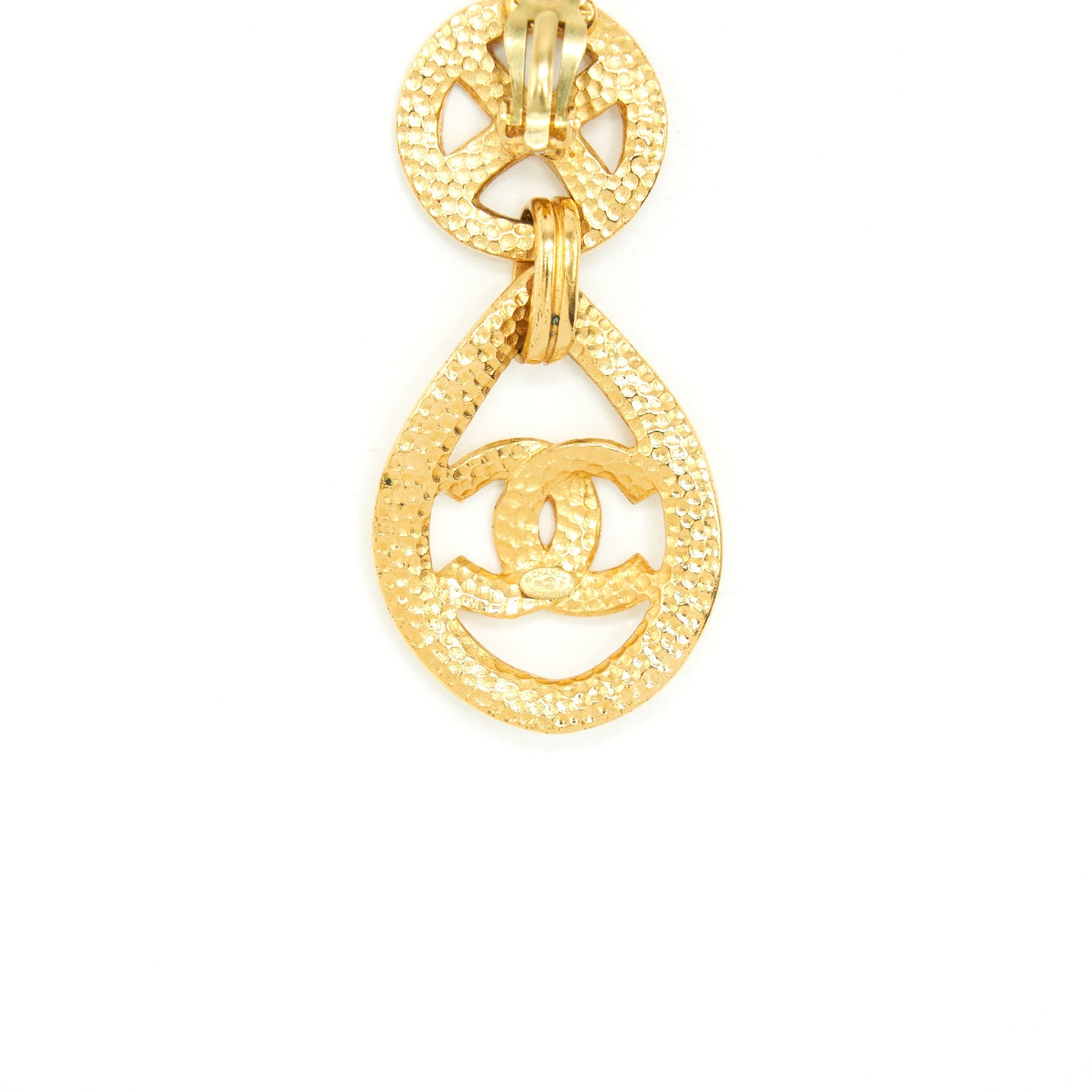 Chanel Vintage Drop Earring 24k