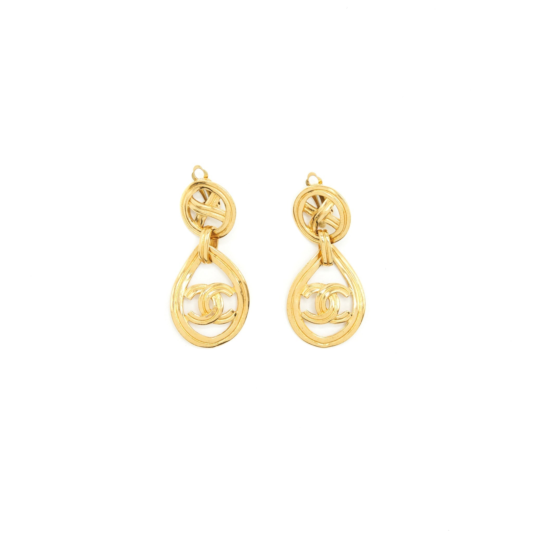 Chanel Vintage Drop Earring 24k