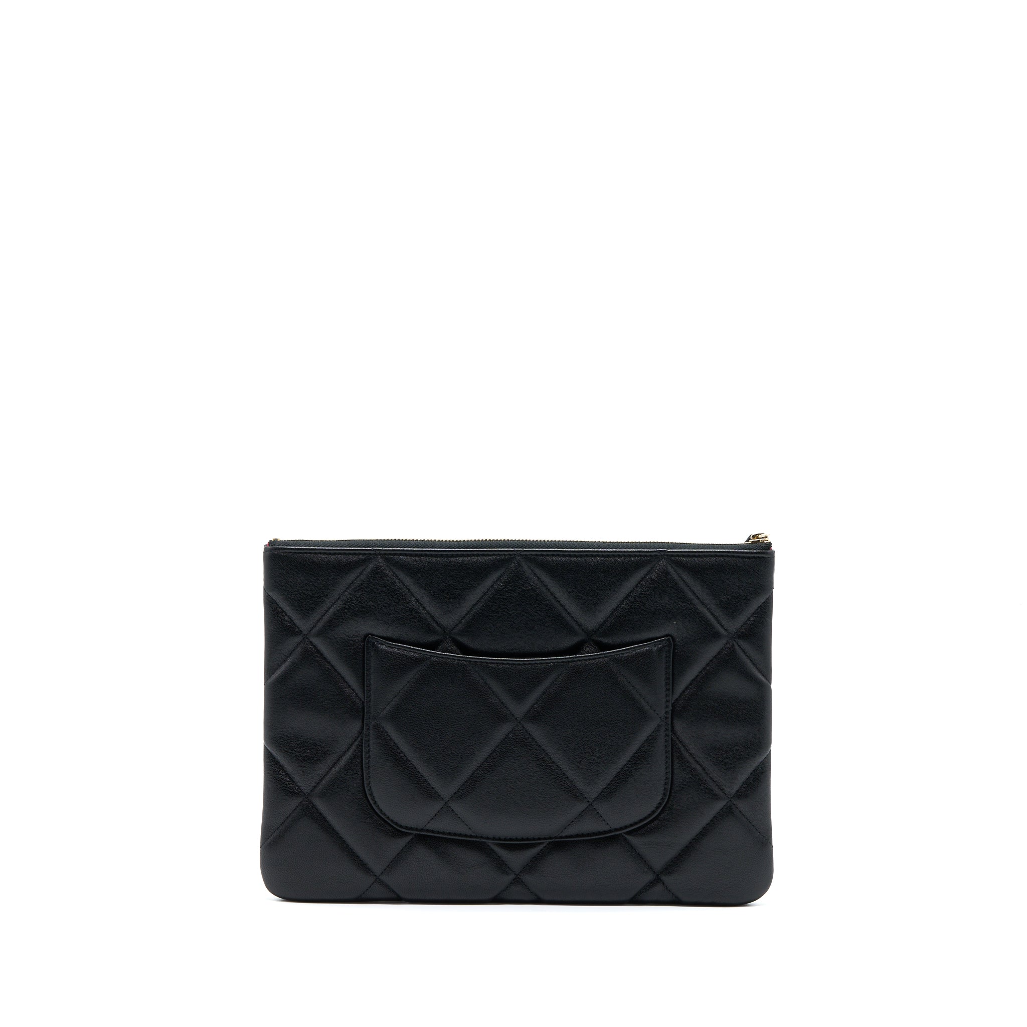 Chanel 19 Clutch Lambskin Black