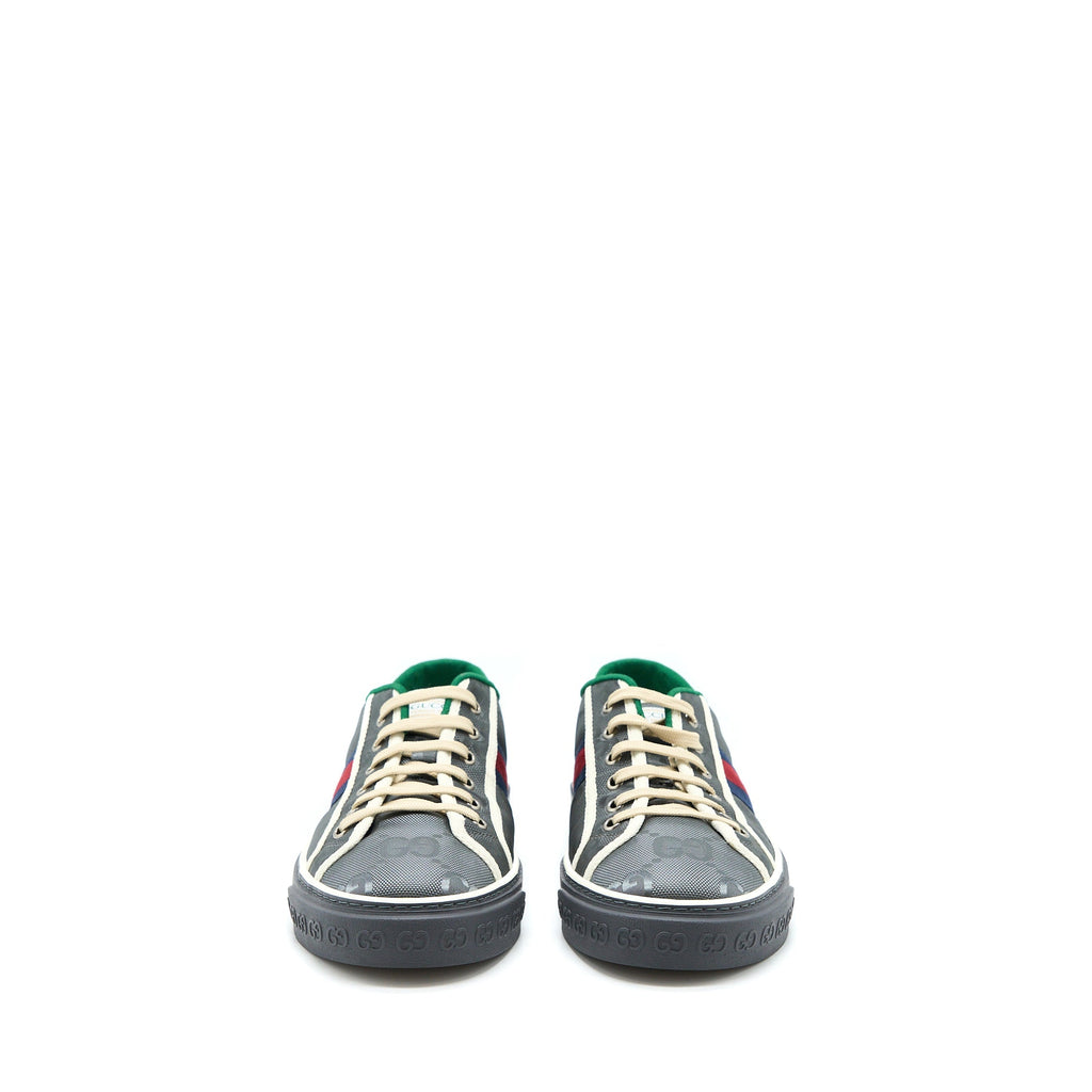 Gucci Size 10 Men�s Sneakers Off the Grid Webbing-Trimmed Monogrammed Econyl Canvas