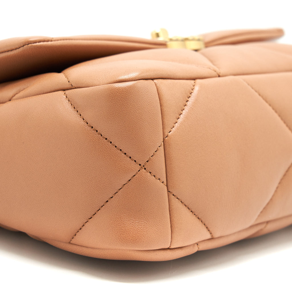 Chanel 21P Caramel Small 19 Flap Bag