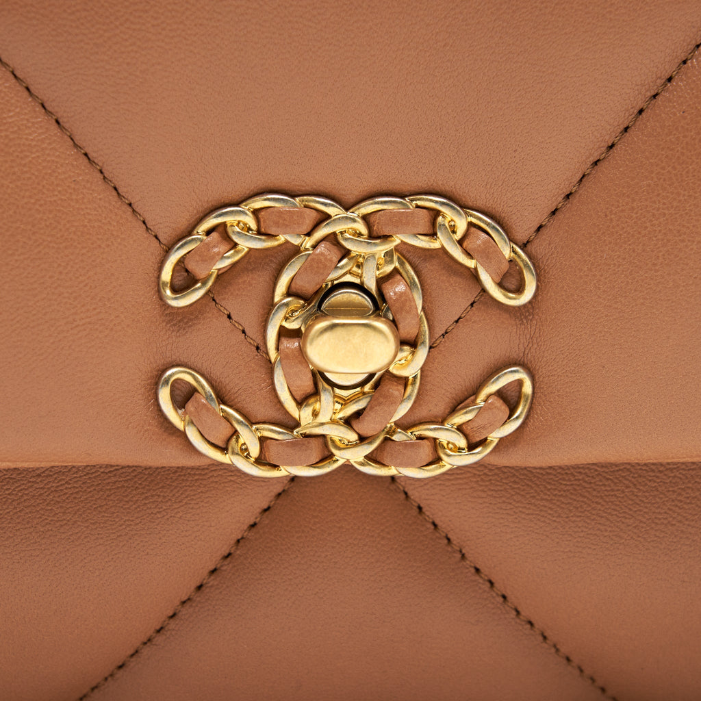 Chanel 21P Caramel Small 19 Flap Bag