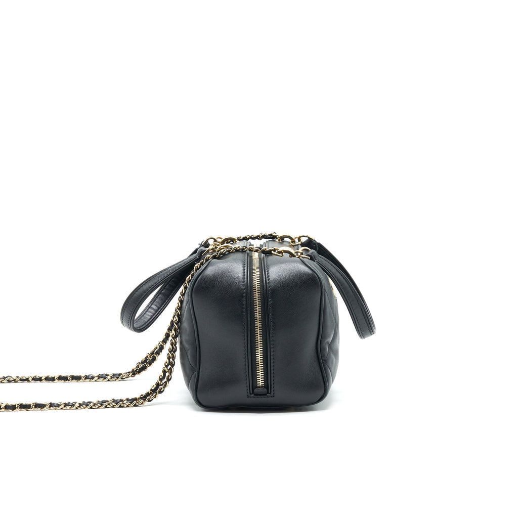 Chanel Black Lambskin Bowling Bag