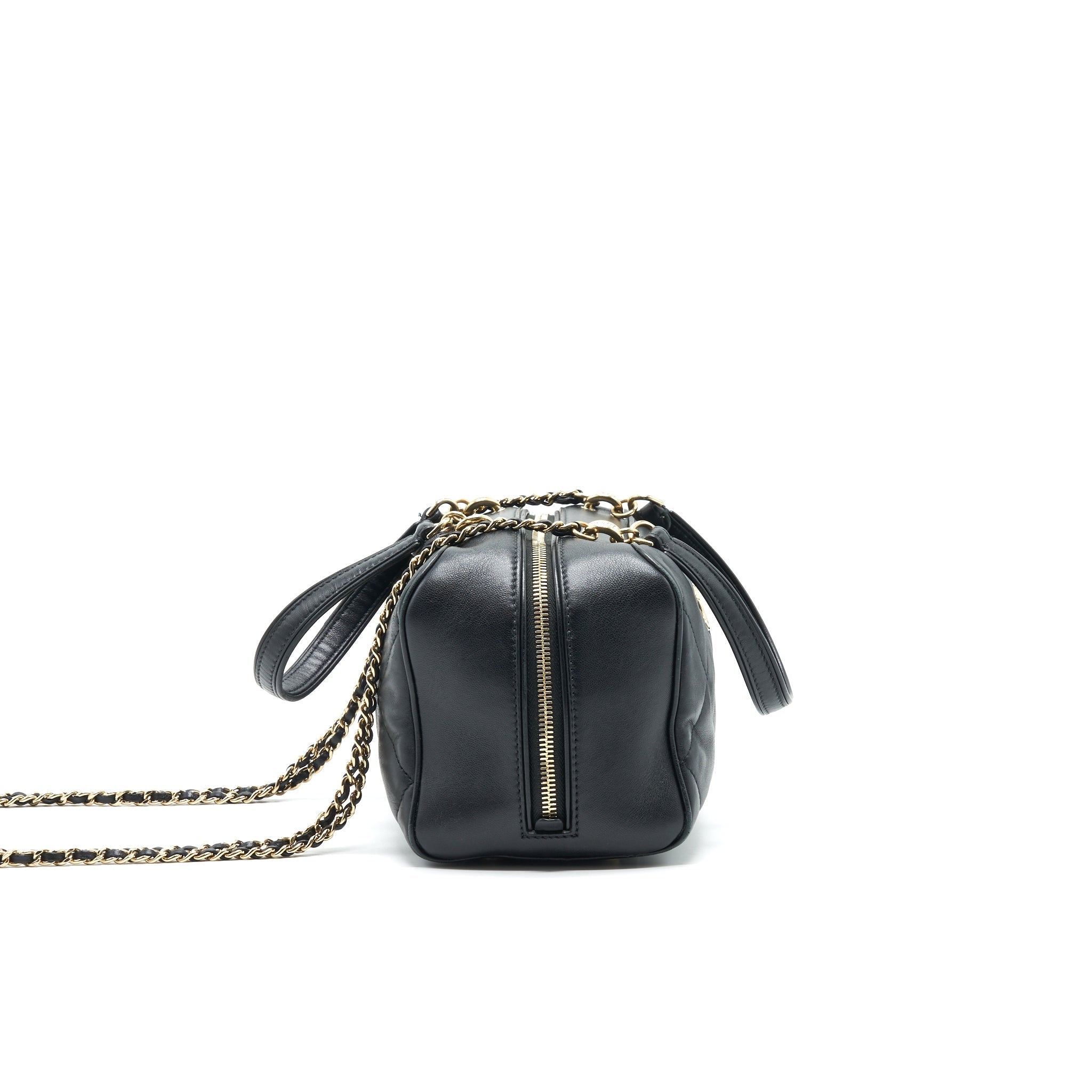 Chanel Black Lambskin Bowling Bag