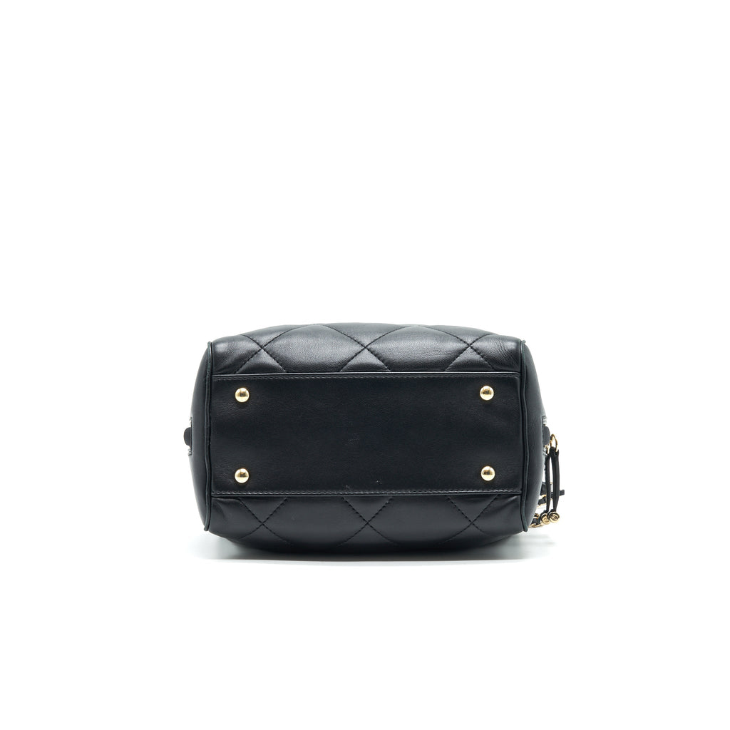 Chanel Black Lambskin Bowling Bag