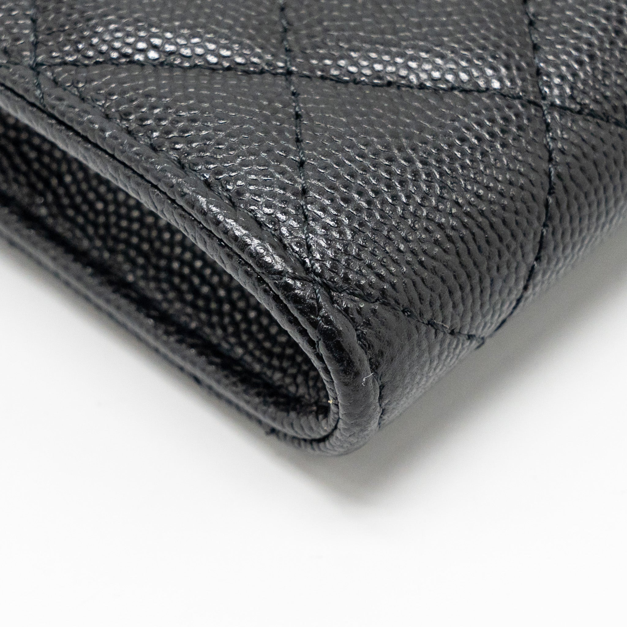 Chanel Classic Phone Clutch with Pouch on Chain Caviar Black L