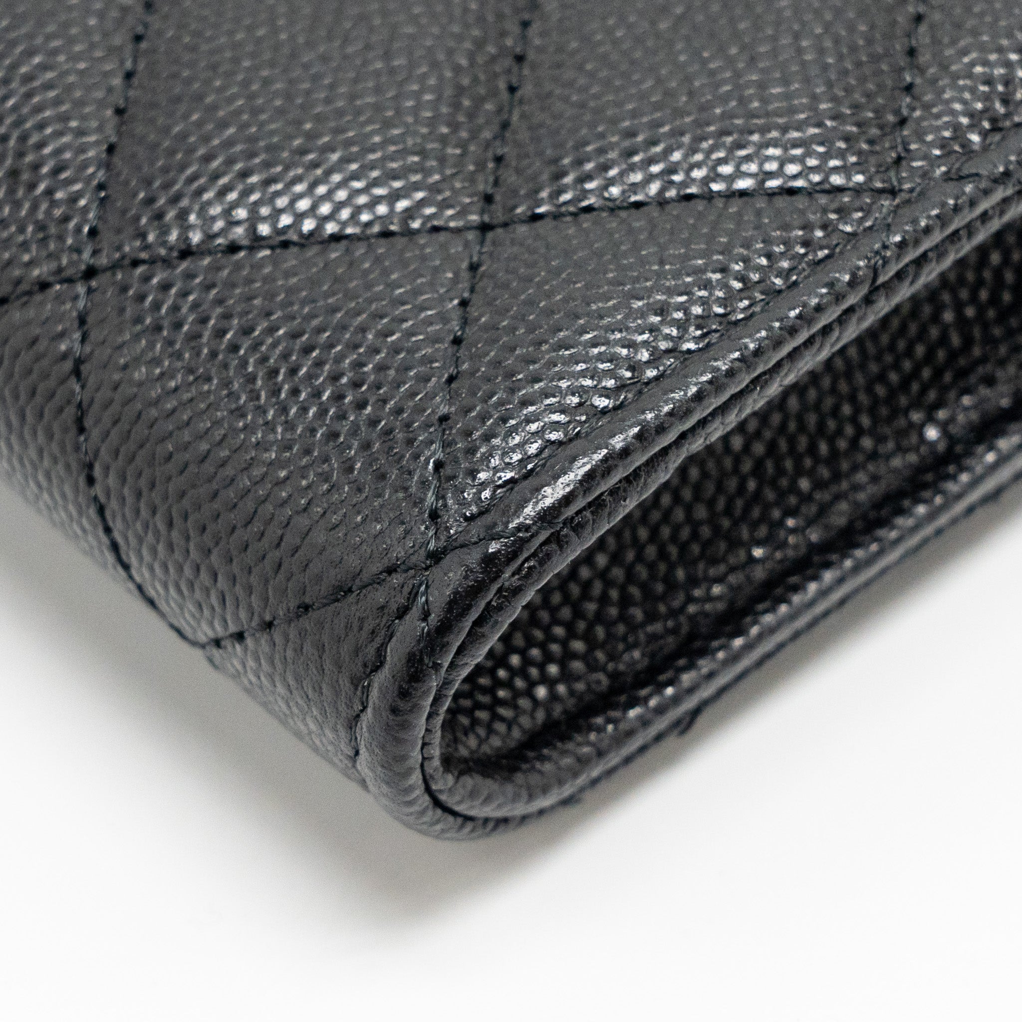 Chanel Classic Phone Clutch with Pouch on Chain Caviar Black L