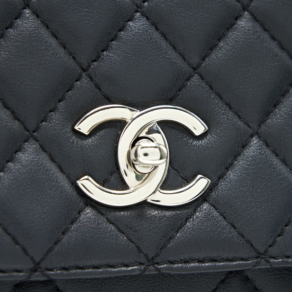 Chanel Flap Bag With Chain Large Black