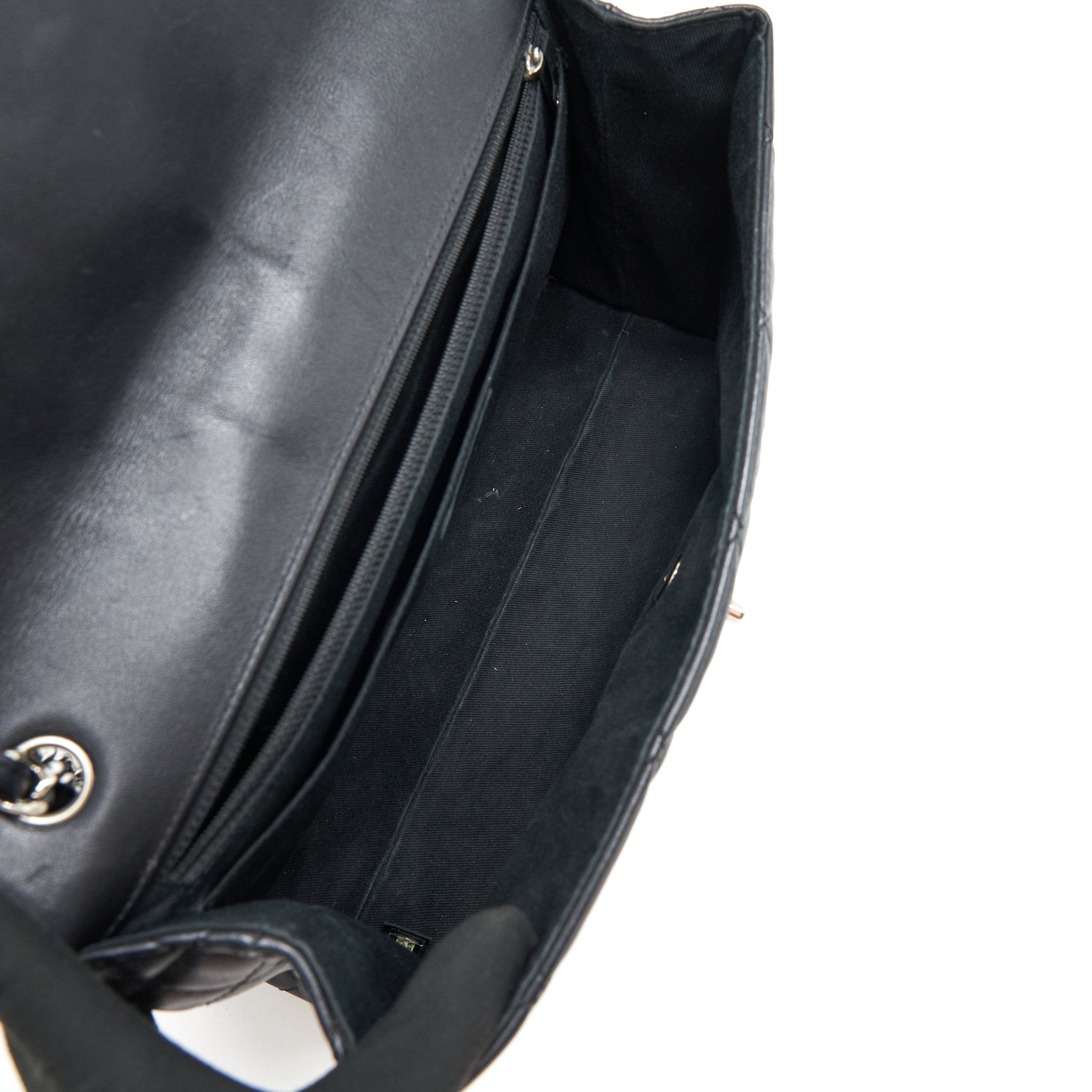 Chanel Flap Bag With Chain Large Black