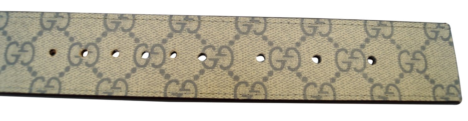 Gucci GG Canavs Interlocking G with Square Buckle Belt Size 42