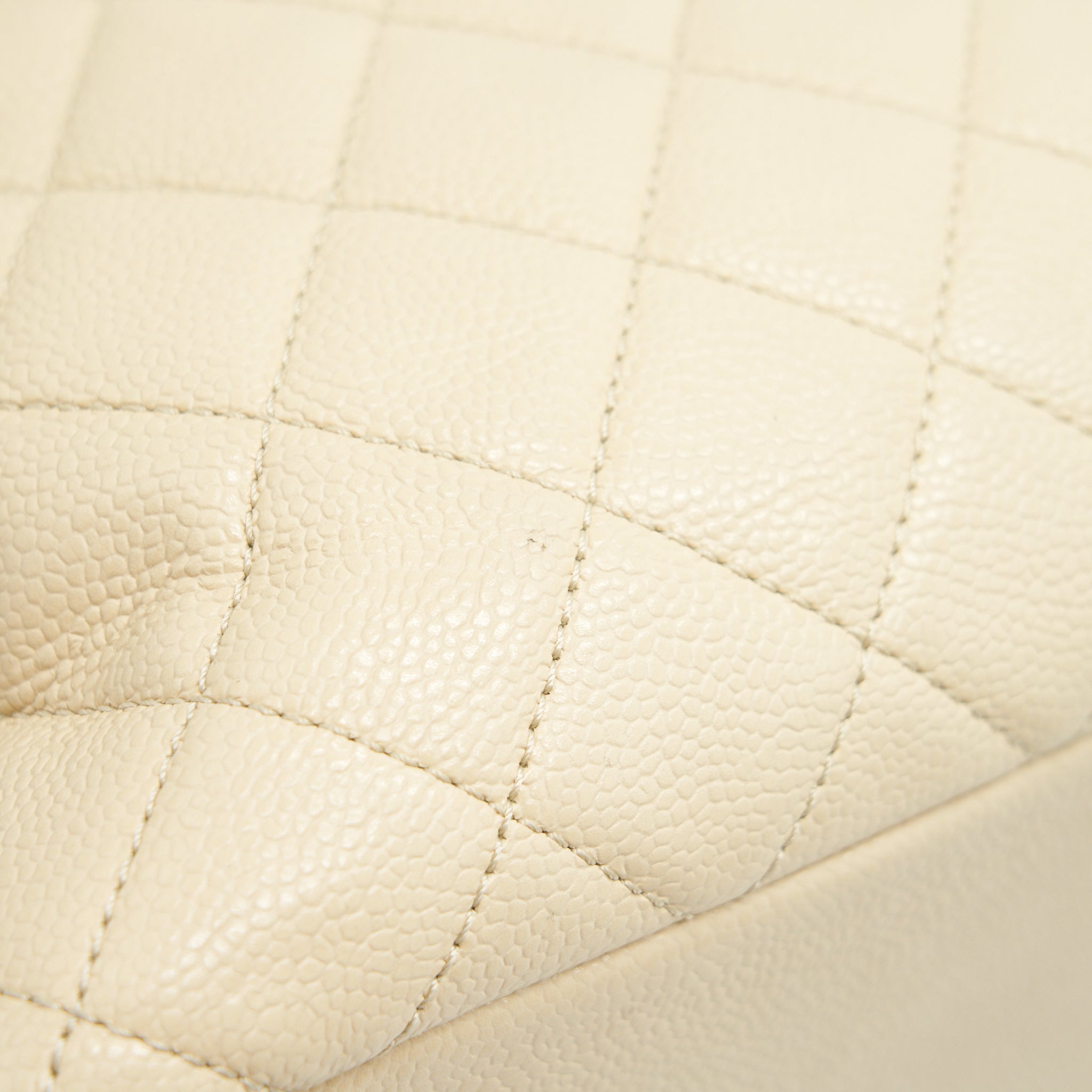 CHANEL GRANT SHOPPING TOTE BAG XL GST CREAM CAVIAR