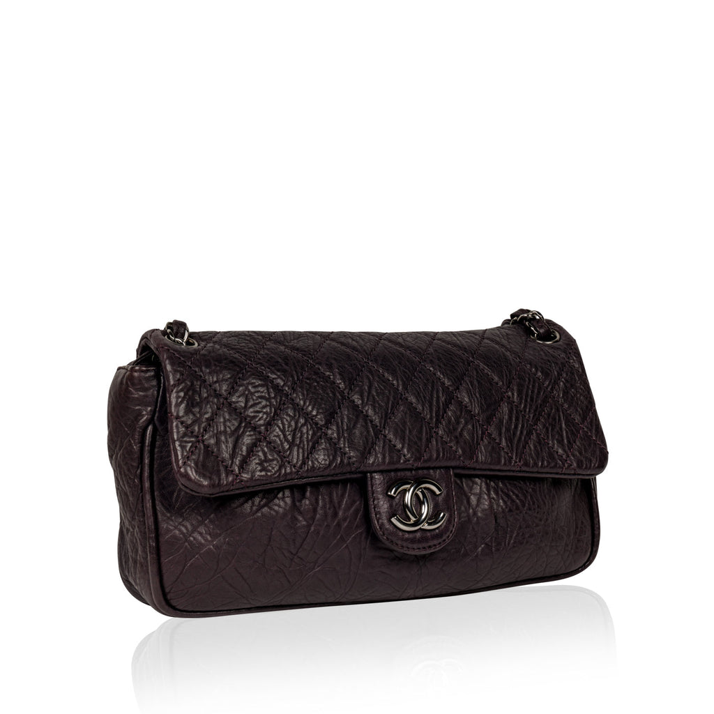 Chanel Distressed Calfskin Shoulder Bag