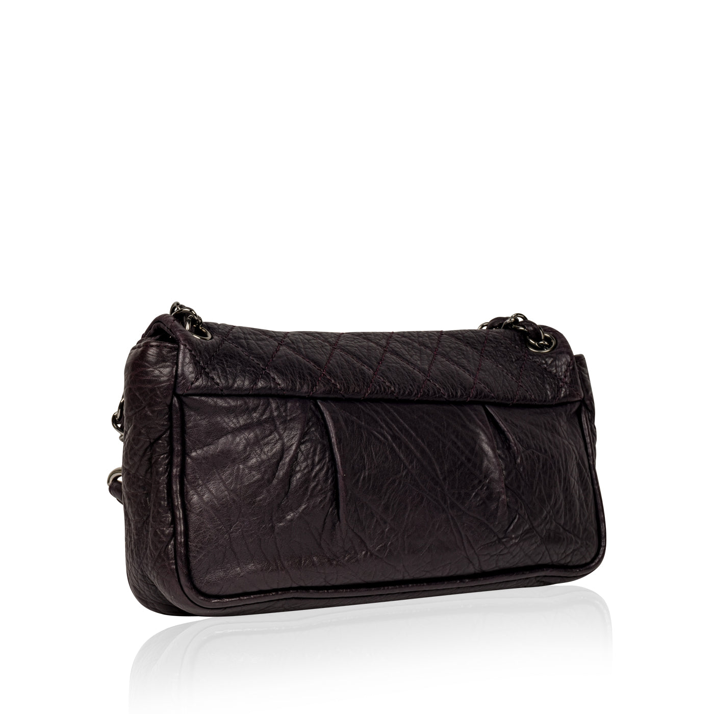 Chanel Distressed Calfskin Shoulder Bag