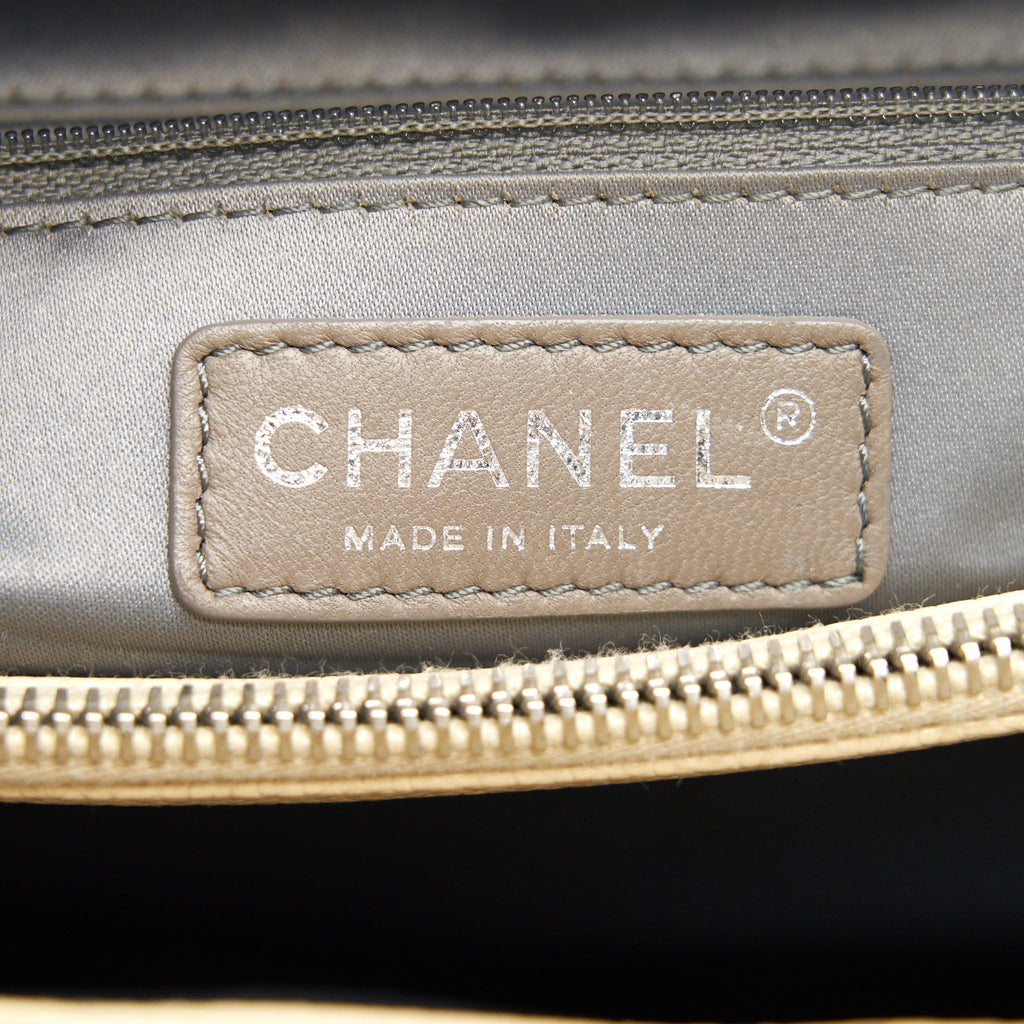 CHANEL GRANT SHOPPING TOTE BAG XL GST CREAM CAVIAR