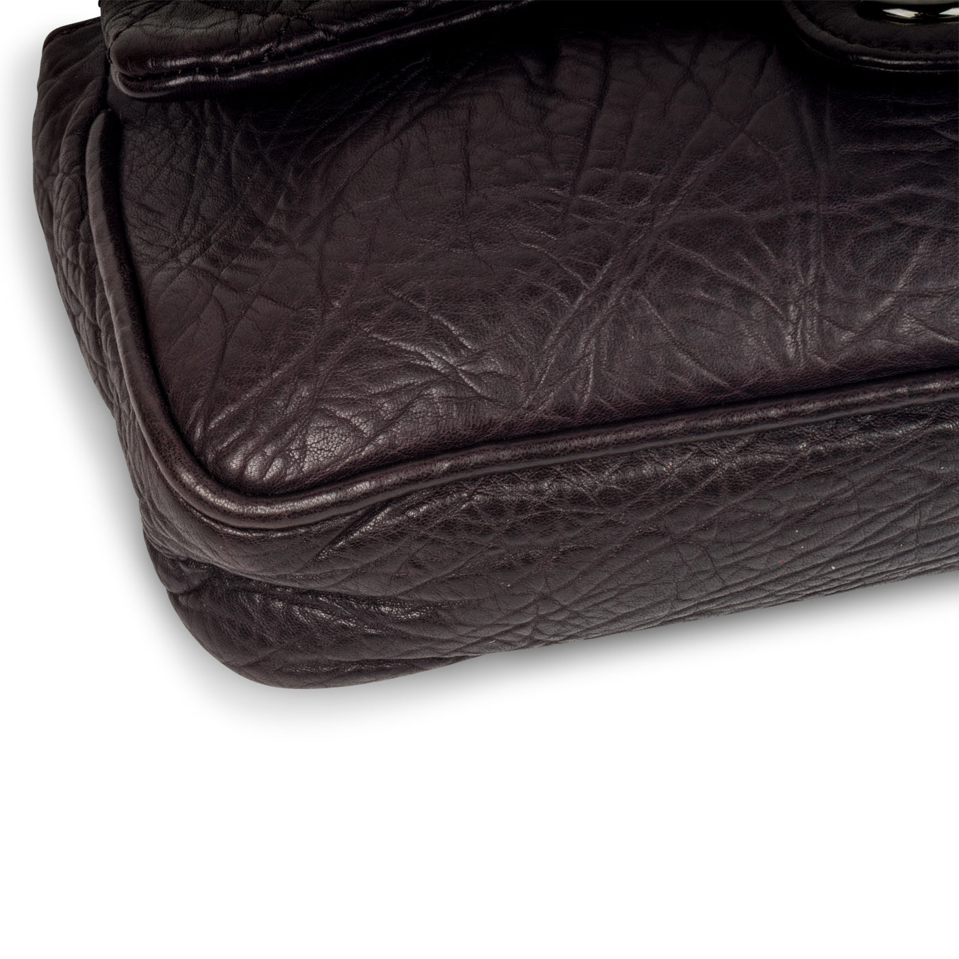 Chanel Distressed Calfskin Shoulder Bag