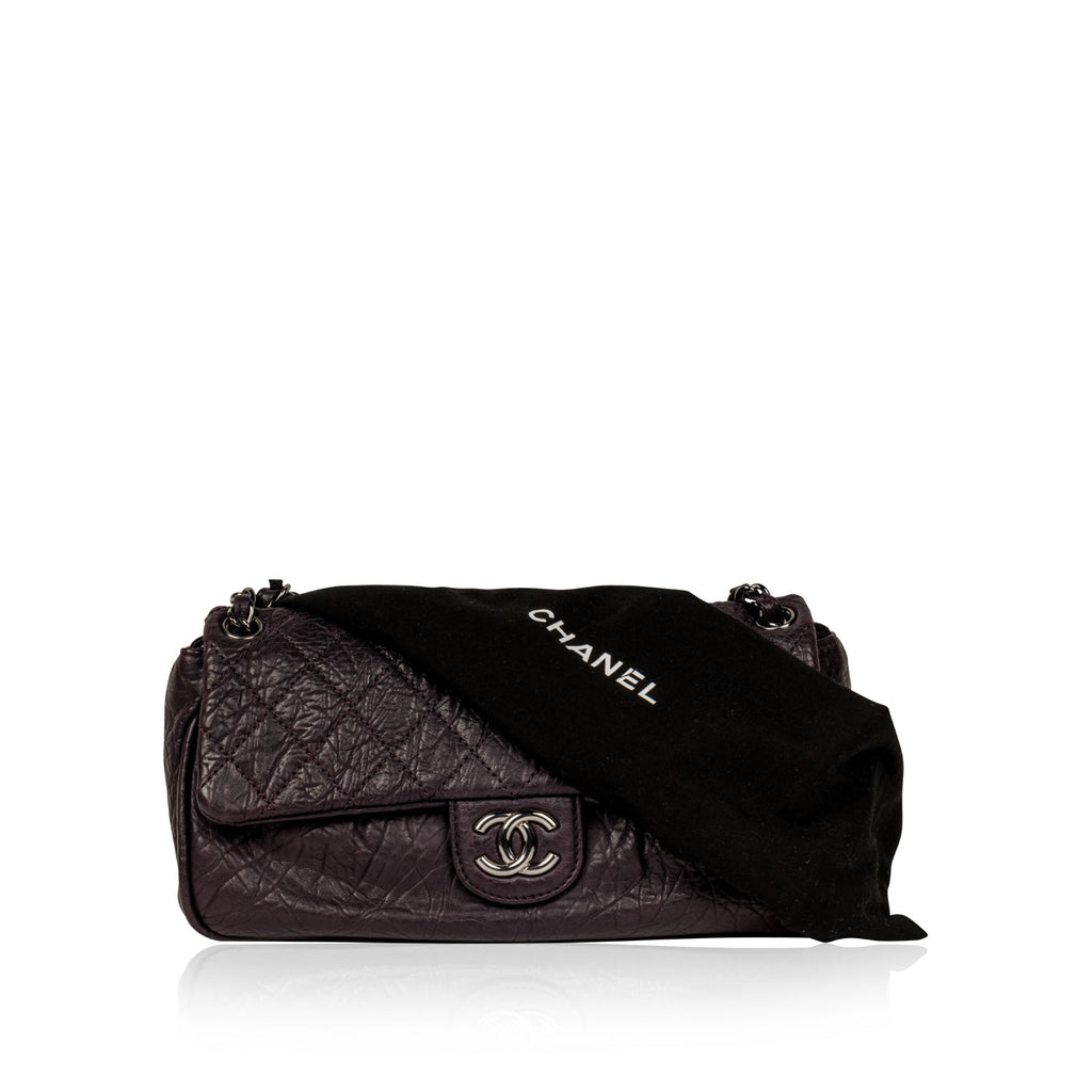 Chanel Distressed Calfskin Shoulder Bag