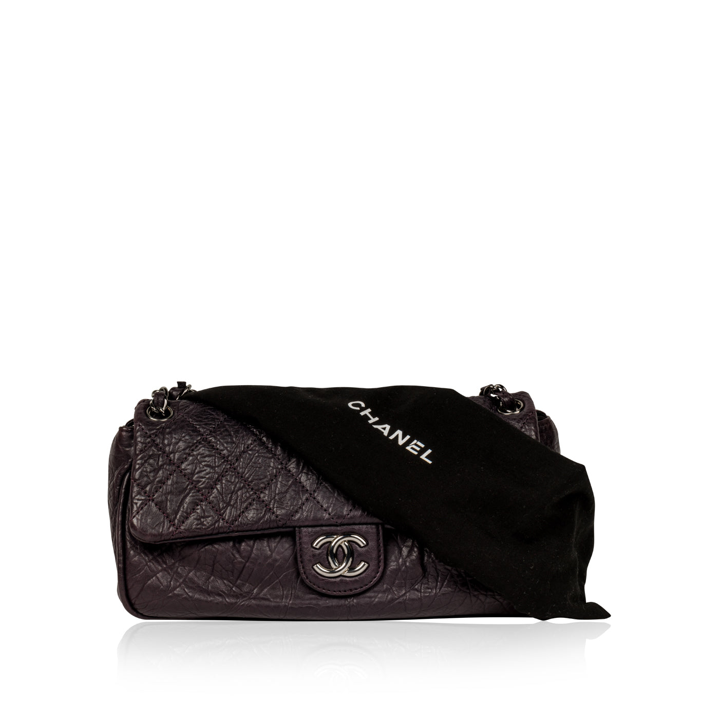 Chanel Distressed Calfskin Shoulder Bag