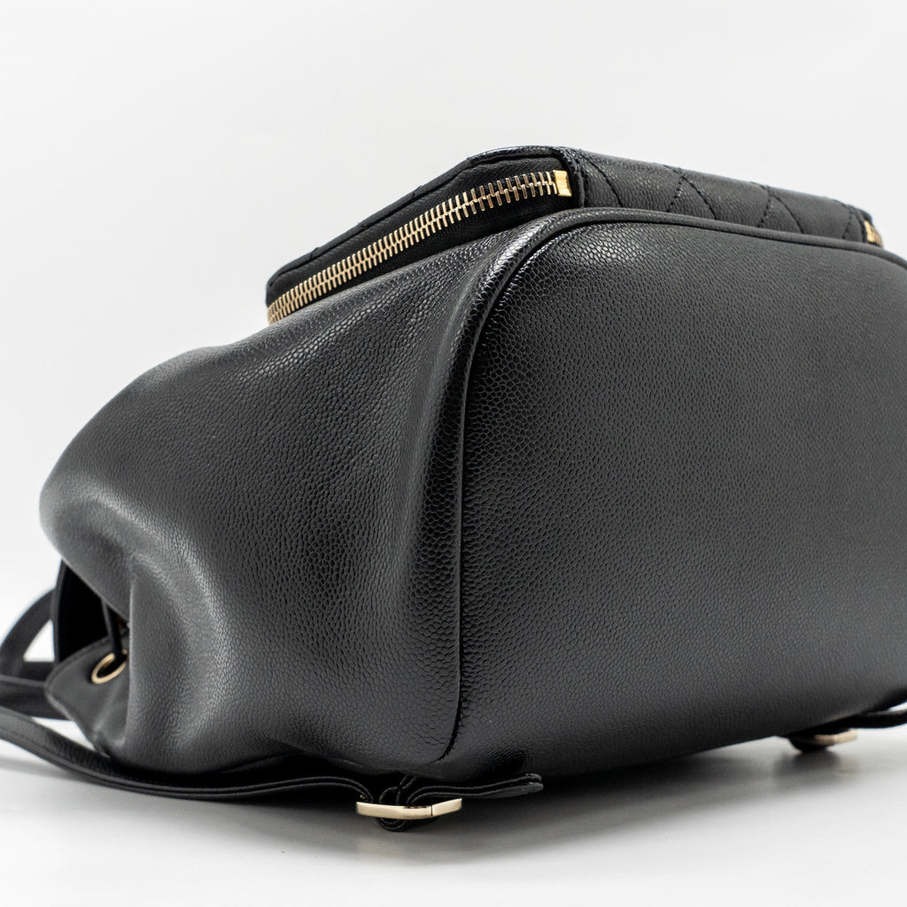 Chanel Affinity Backpack Caviar Black L (Microchip)