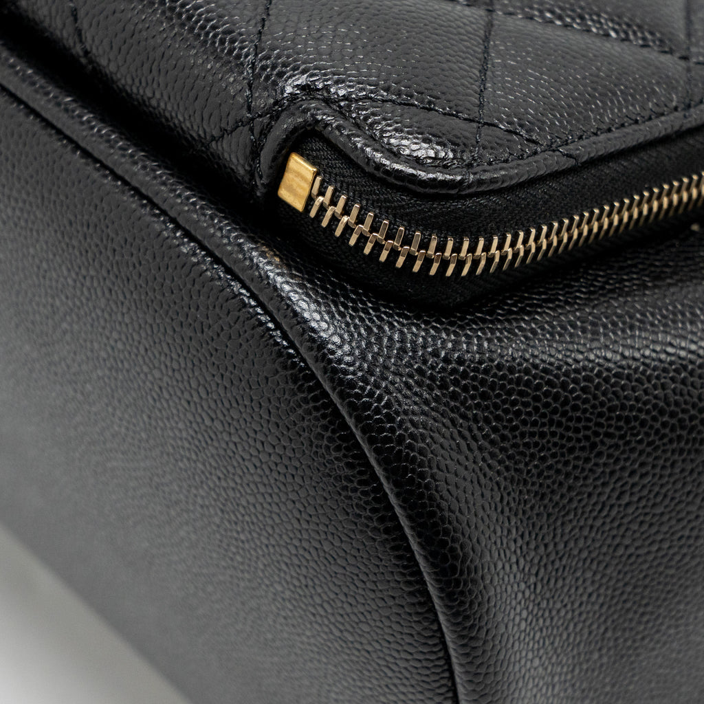 Chanel Affinity Backpack Caviar Black L (Microchip)